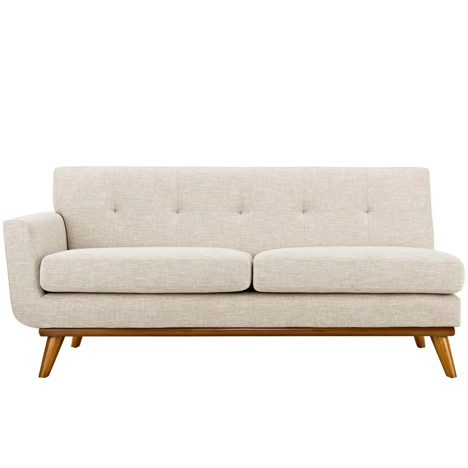 Engage Left-Arm Upholstered Fabric Loveseat by Modway