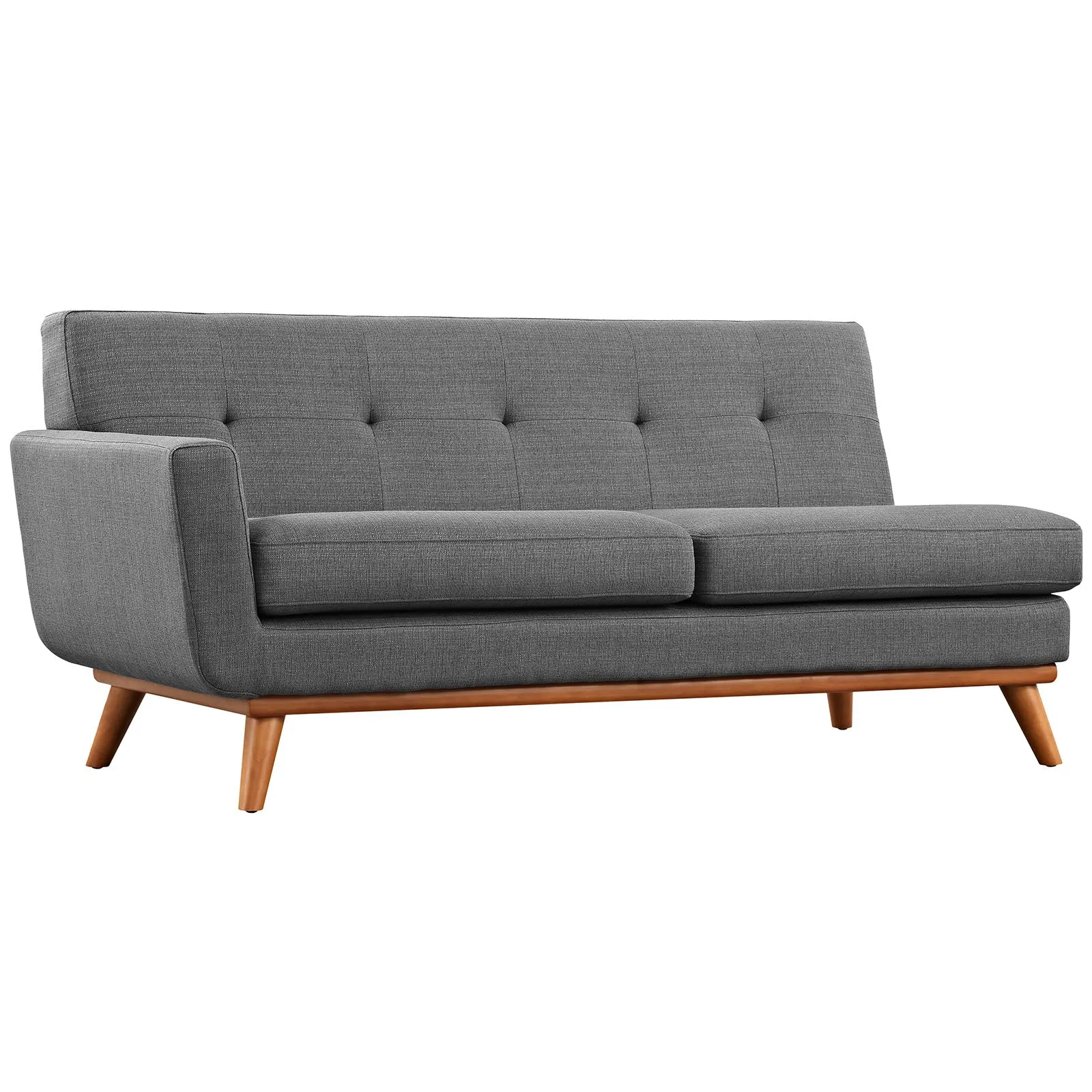 Engage Left-Arm Upholstered Fabric Loveseat by Modway