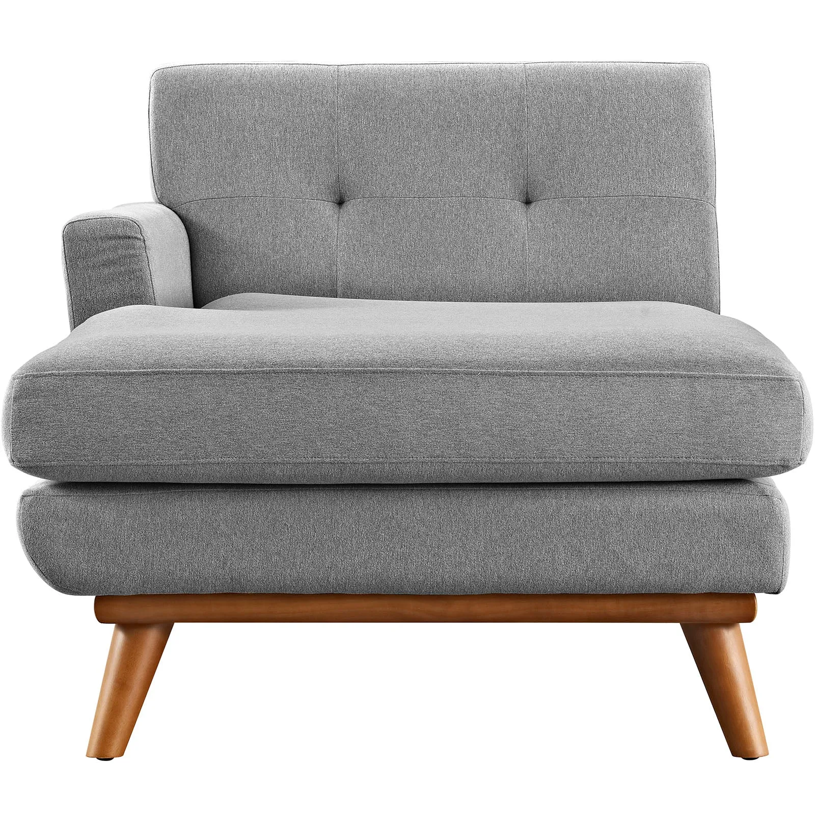 Engage Left-Facing Upholstered Fabric Chaise by Modway