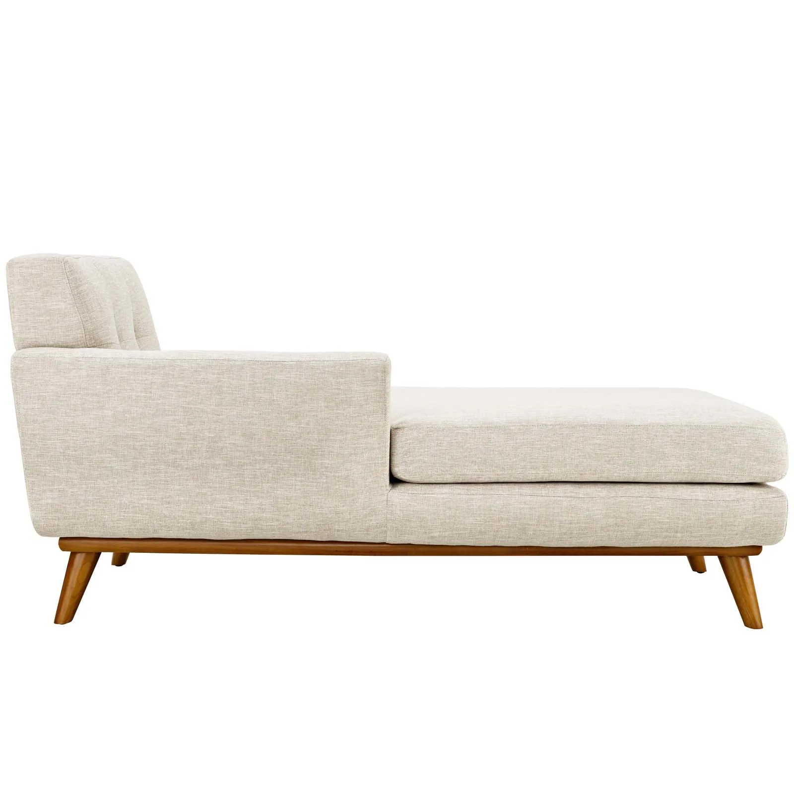Engage Left-Facing Upholstered Fabric Chaise by Modway