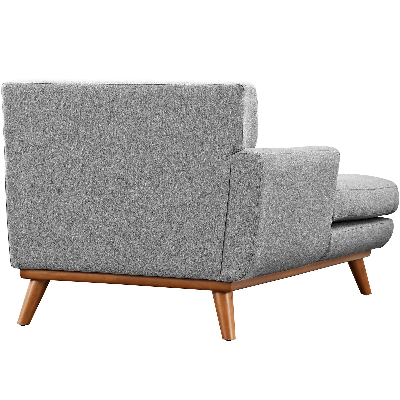 Engage Left-Facing Upholstered Fabric Chaise by Modway