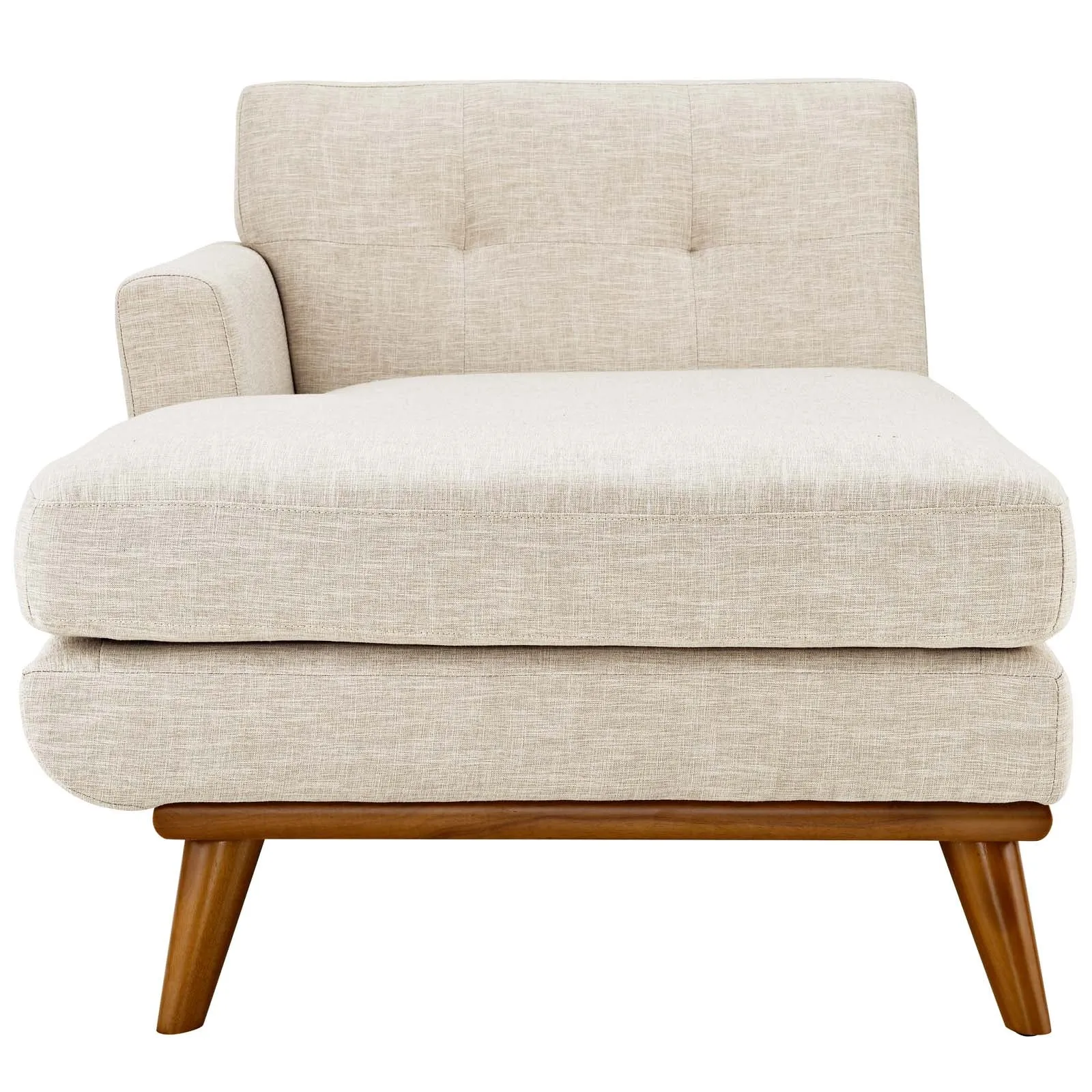 Engage Left-Facing Upholstered Fabric Chaise by Modway