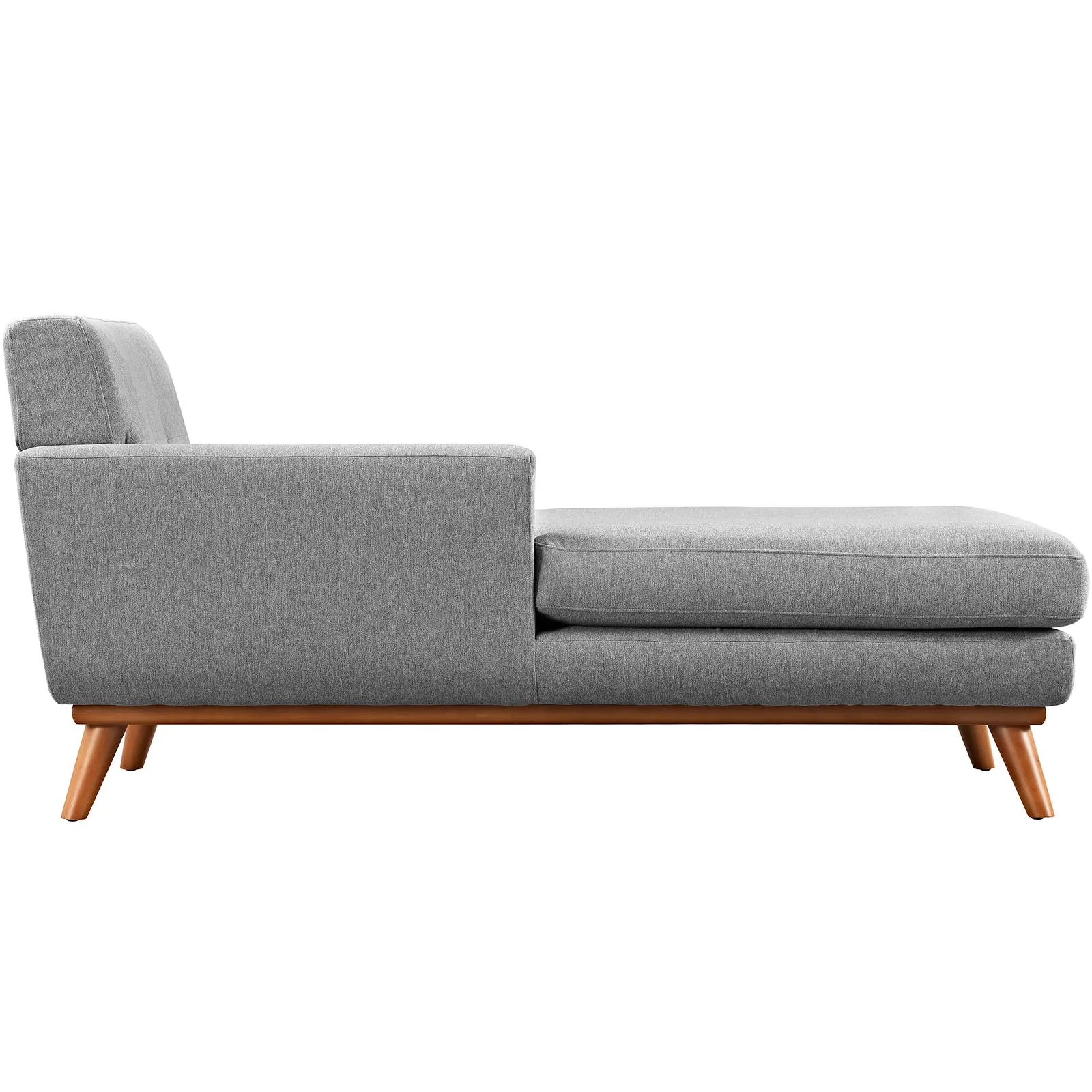 Engage Left-Facing Upholstered Fabric Chaise by Modway