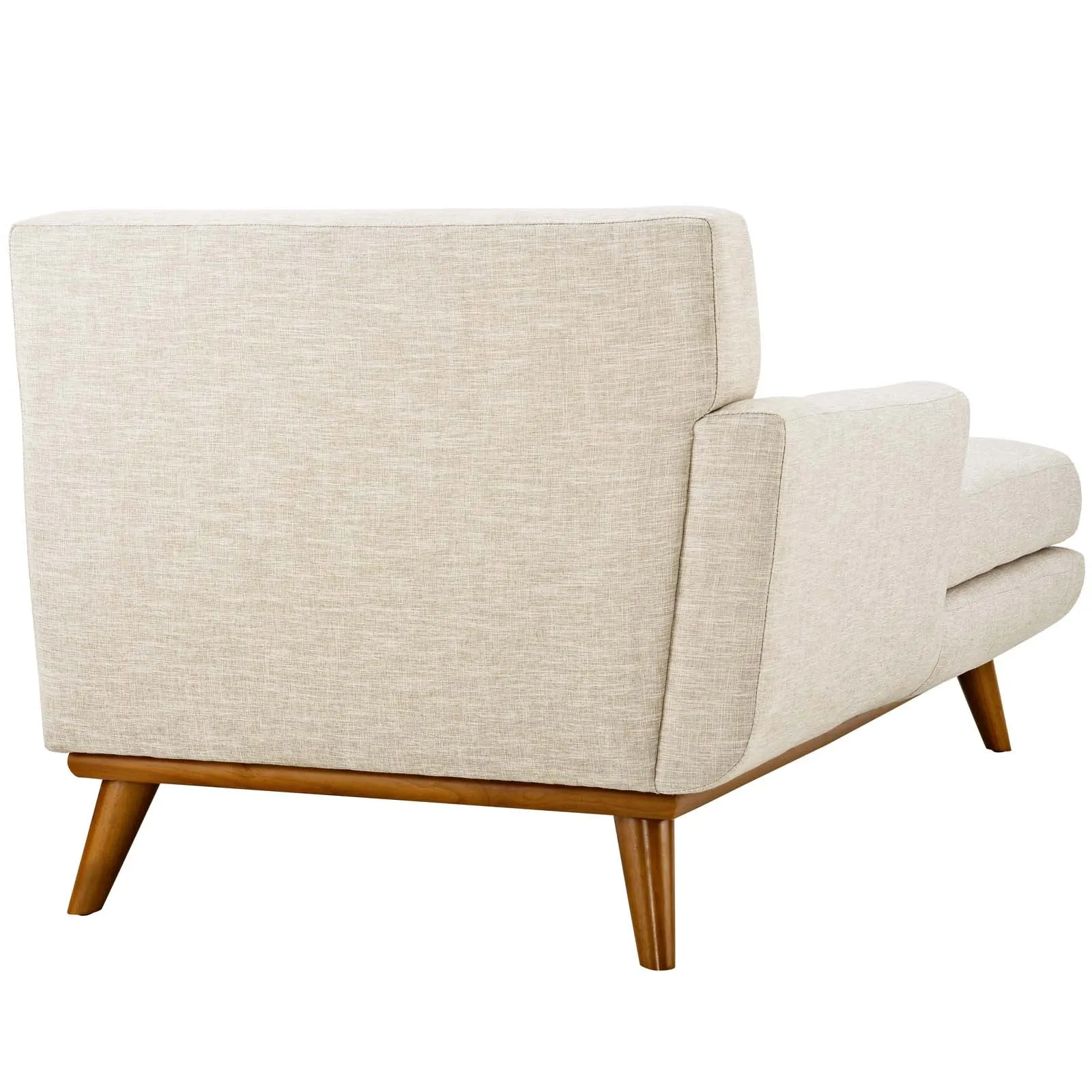 Engage Left-Facing Upholstered Fabric Chaise by Modway