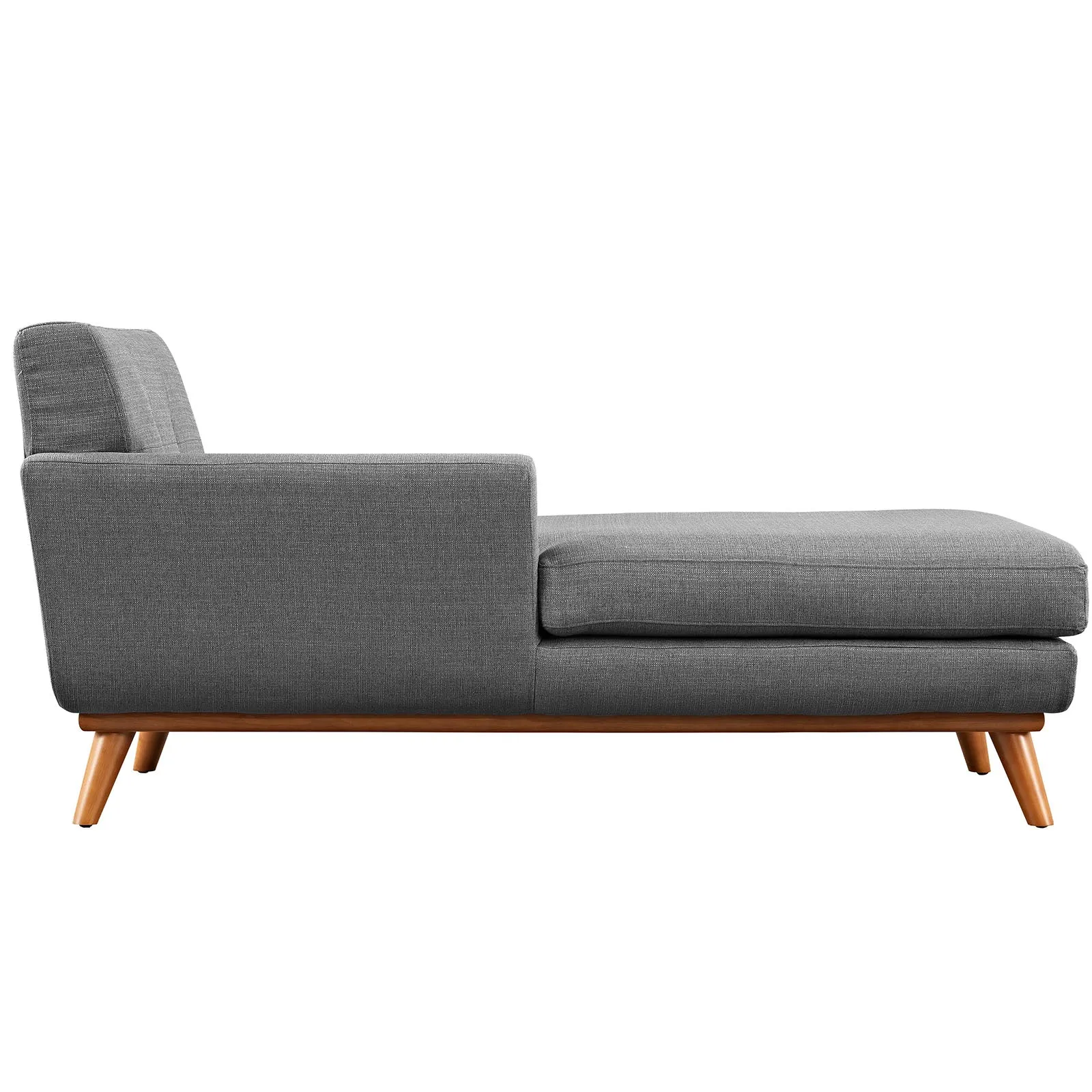 Engage Left-Facing Upholstered Fabric Chaise by Modway