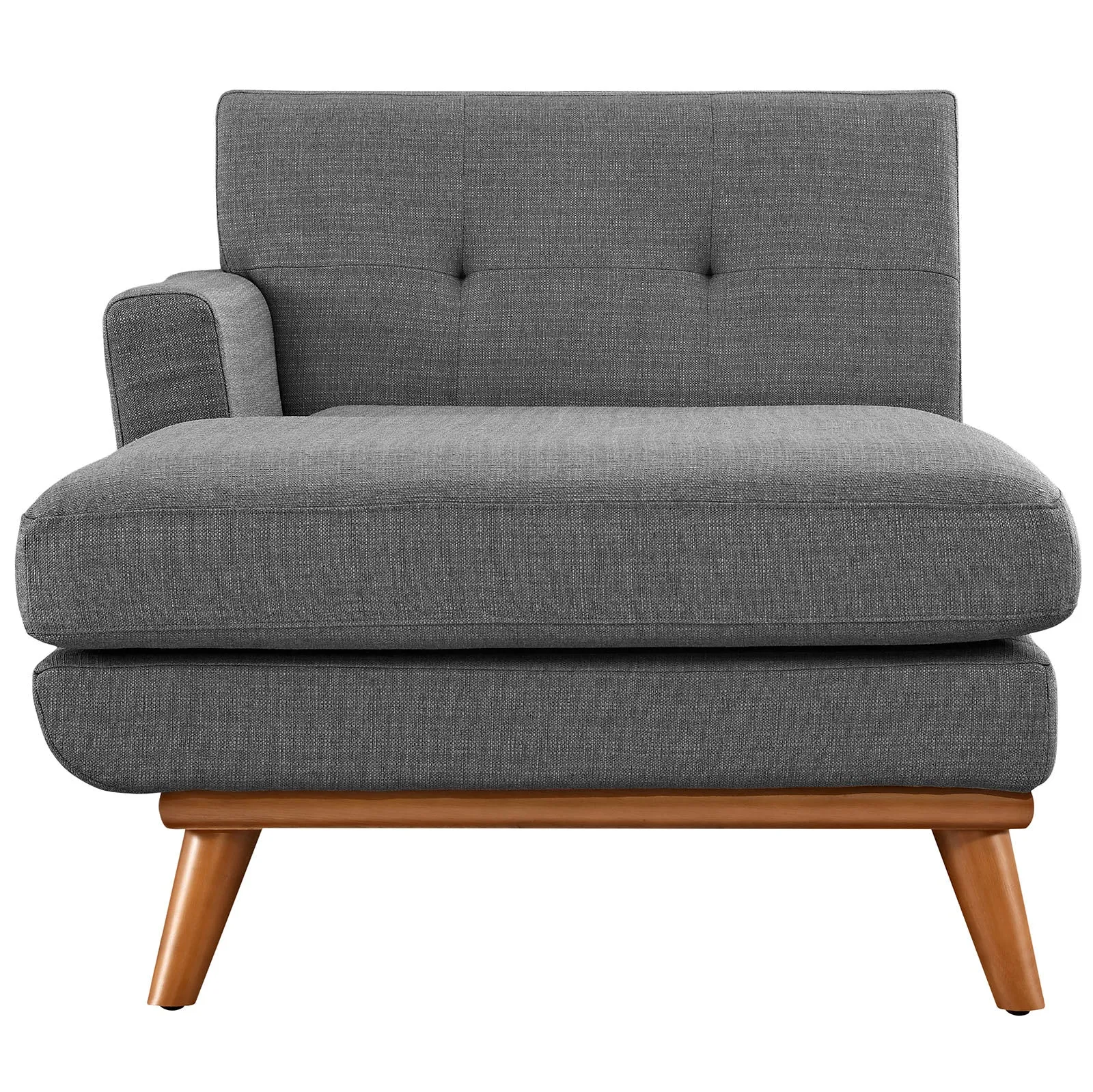 Engage Left-Facing Upholstered Fabric Chaise by Modway