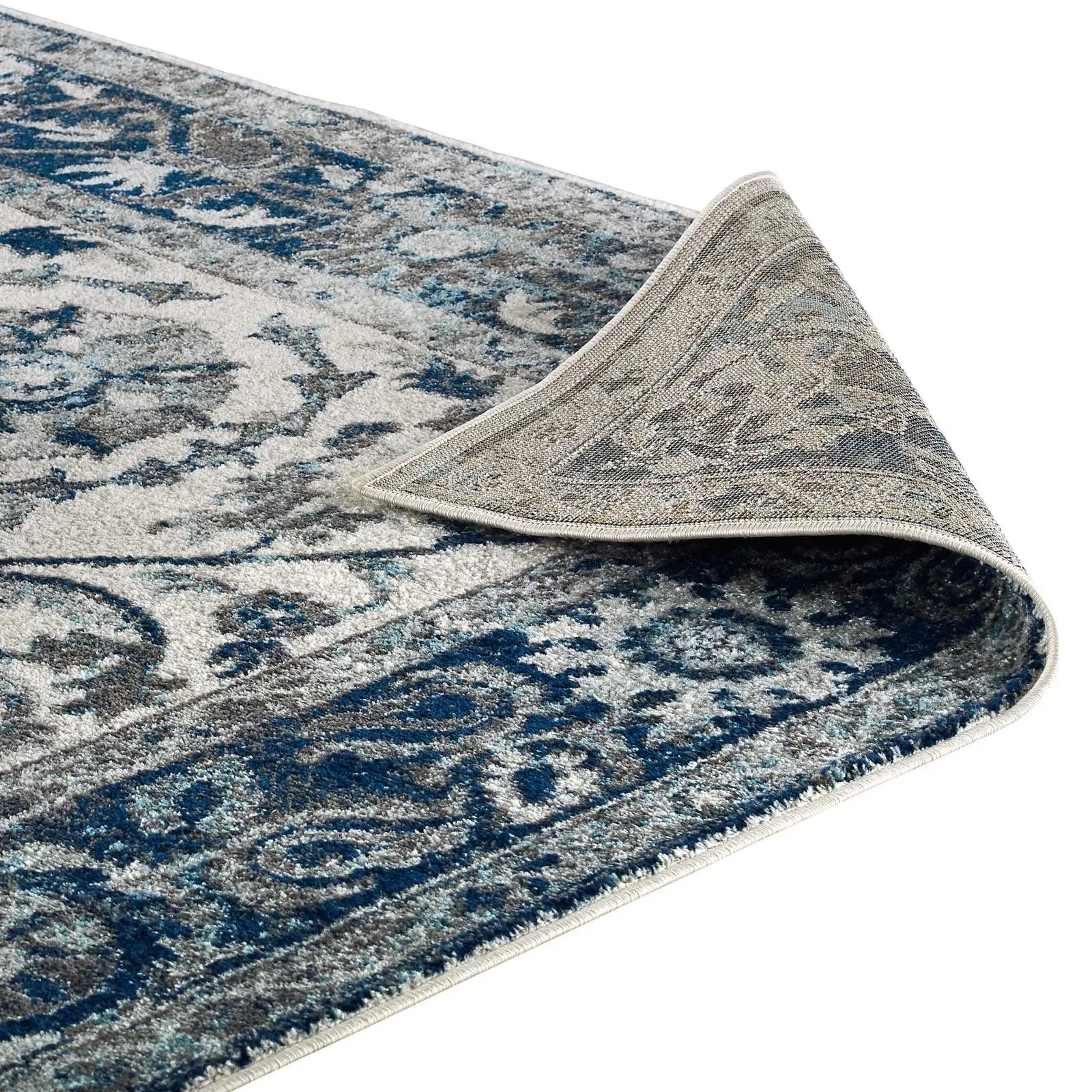 Entourage Samira Distressed Vintage Floral Vintage Medallion Area Rug by Modway