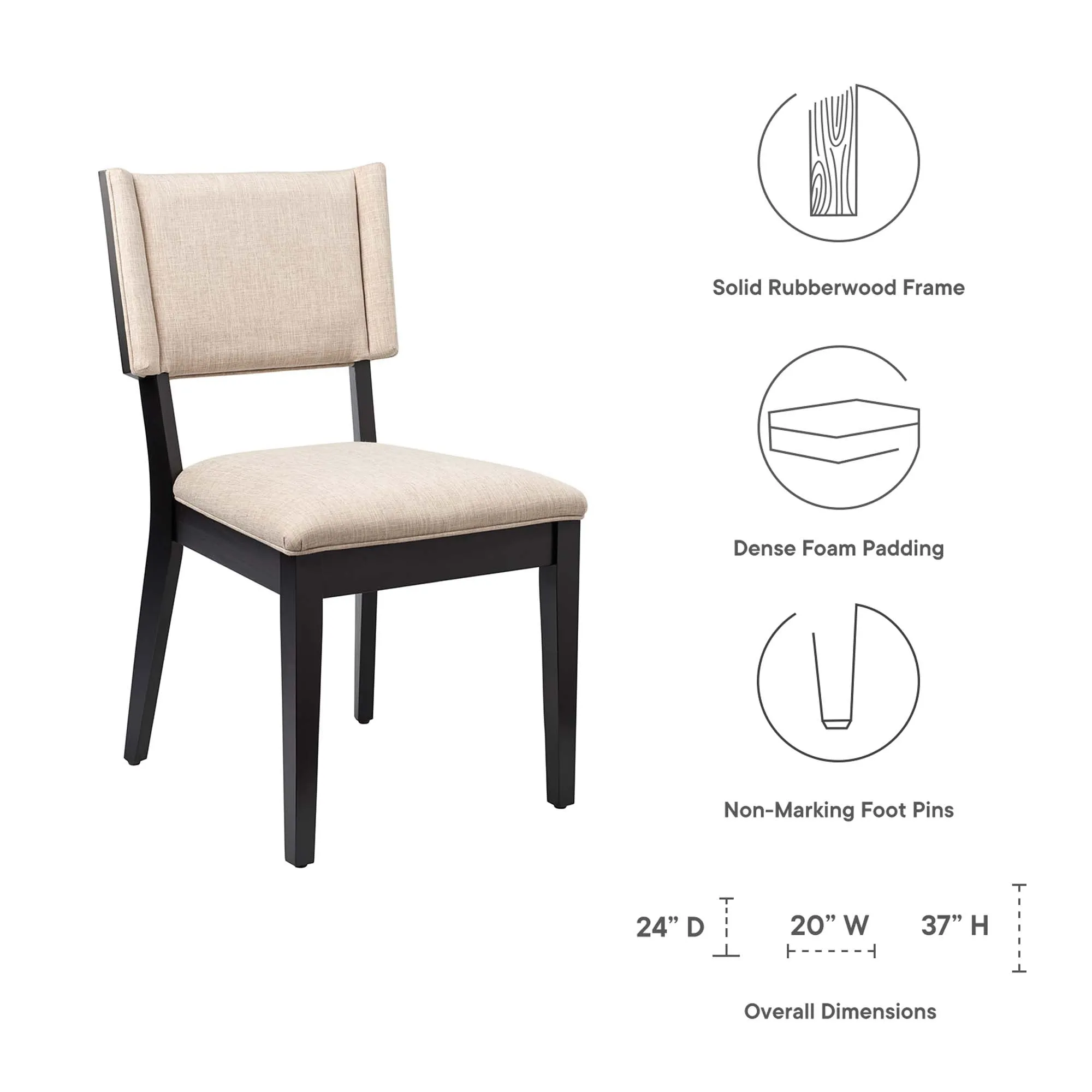 Esquire Dining Chairs - Set of 2 by Modway