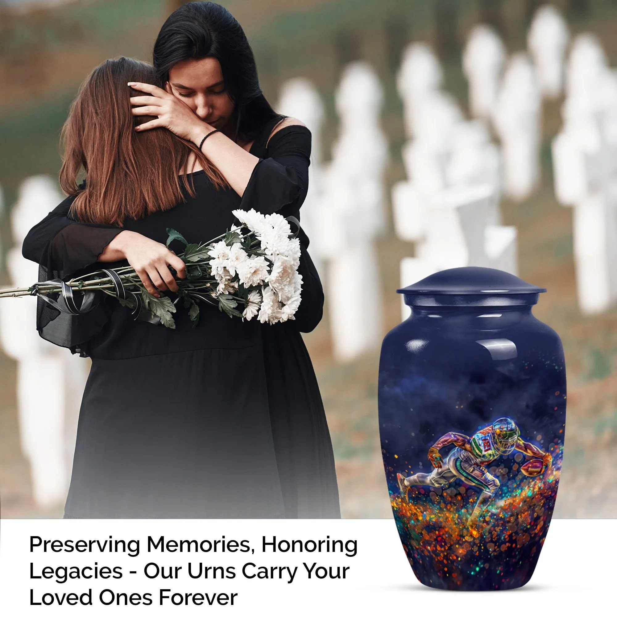 Football Urn - A Loving Medium Memorial Repository