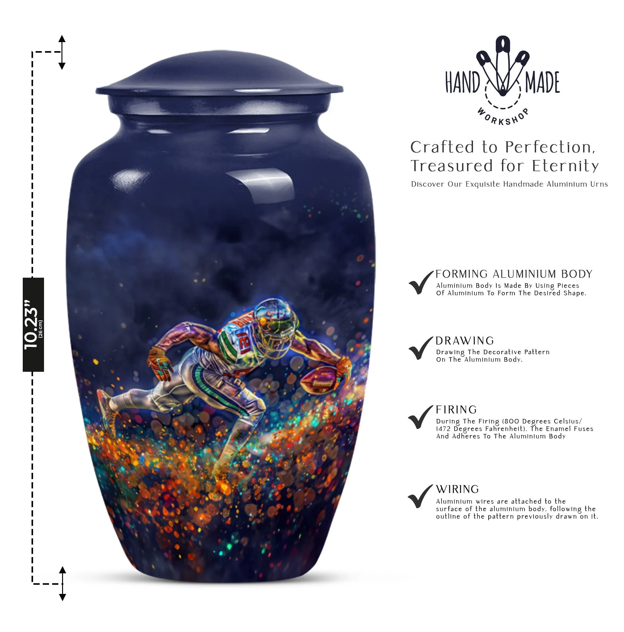 Football Urn - A Loving Medium Memorial Repository