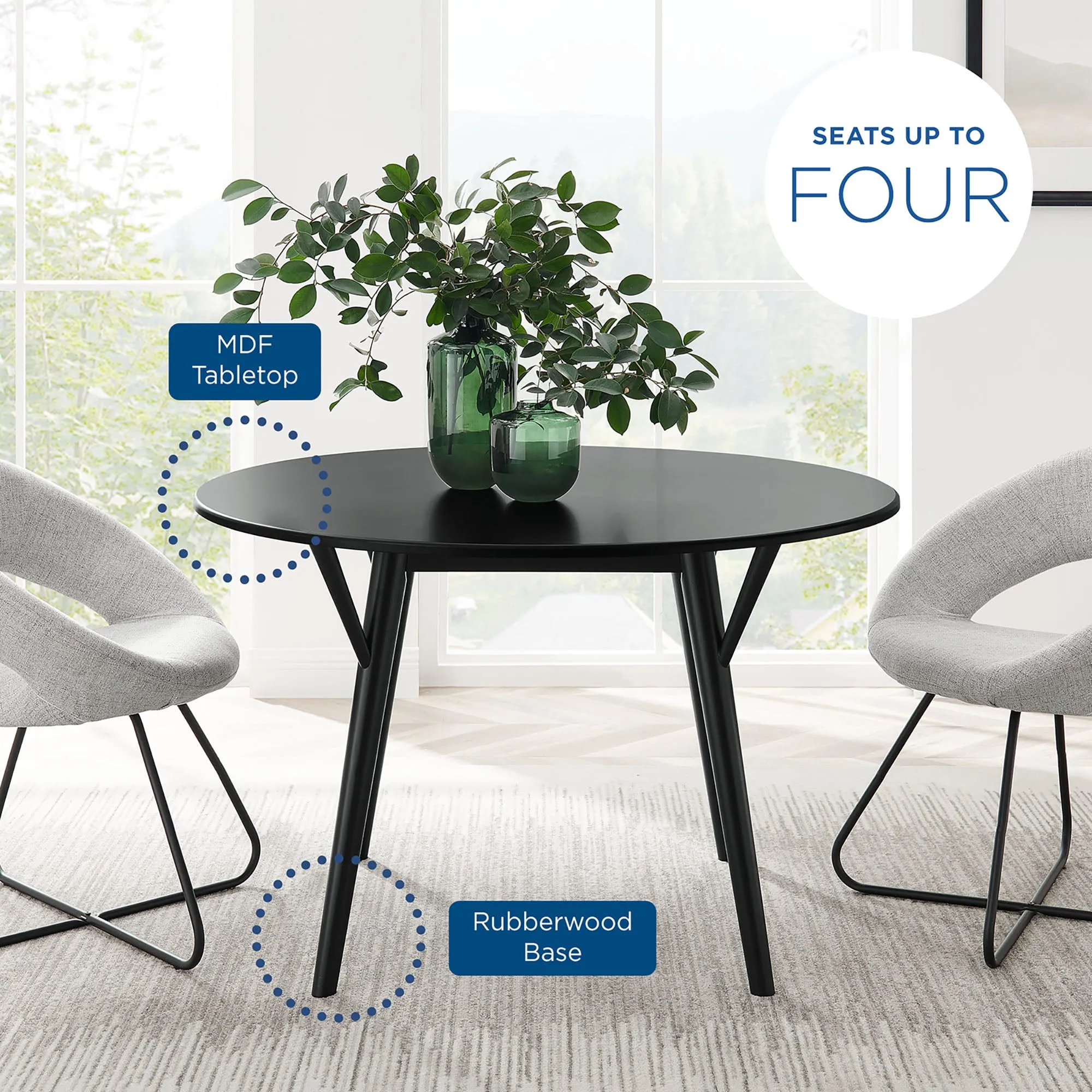 Gallant 47" Round Dining Table by Modway