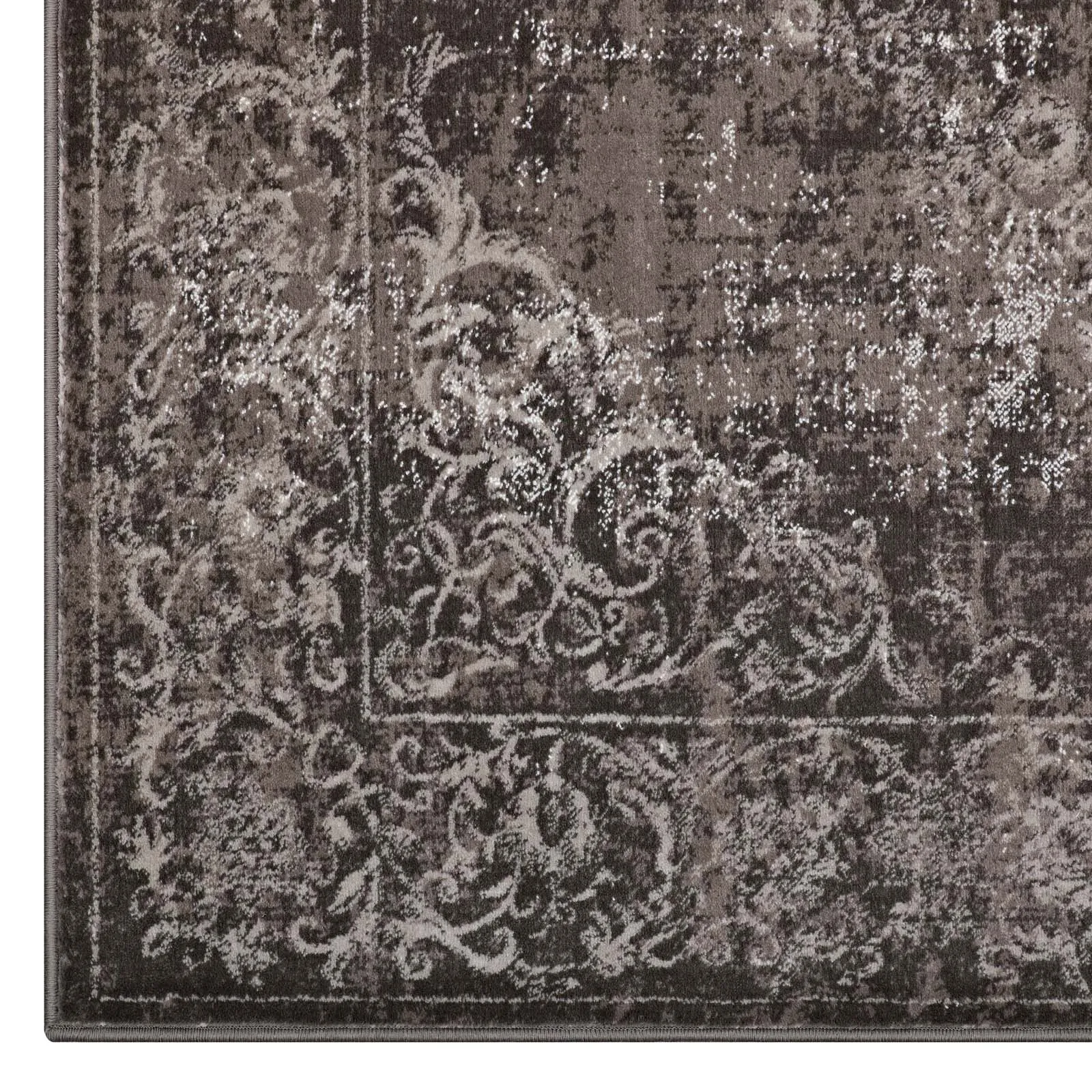 Gamela Rustic Vintage Ornate Floral Medallion Area Rug by Modway