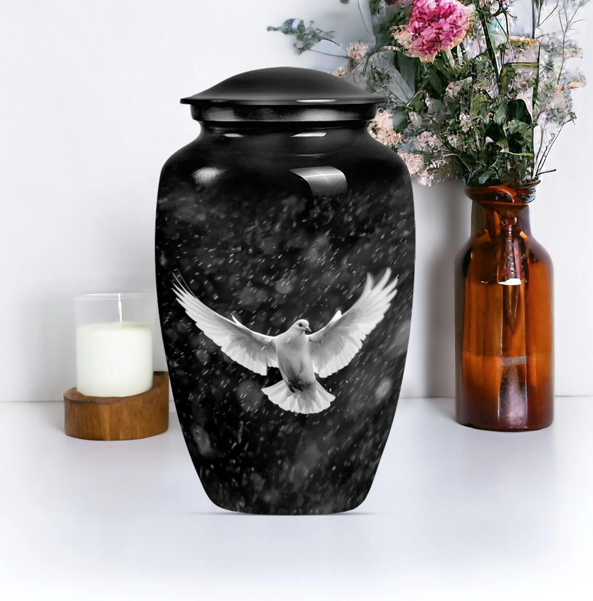 Genteel Cremation Memorial Urn for Centre Stage Display