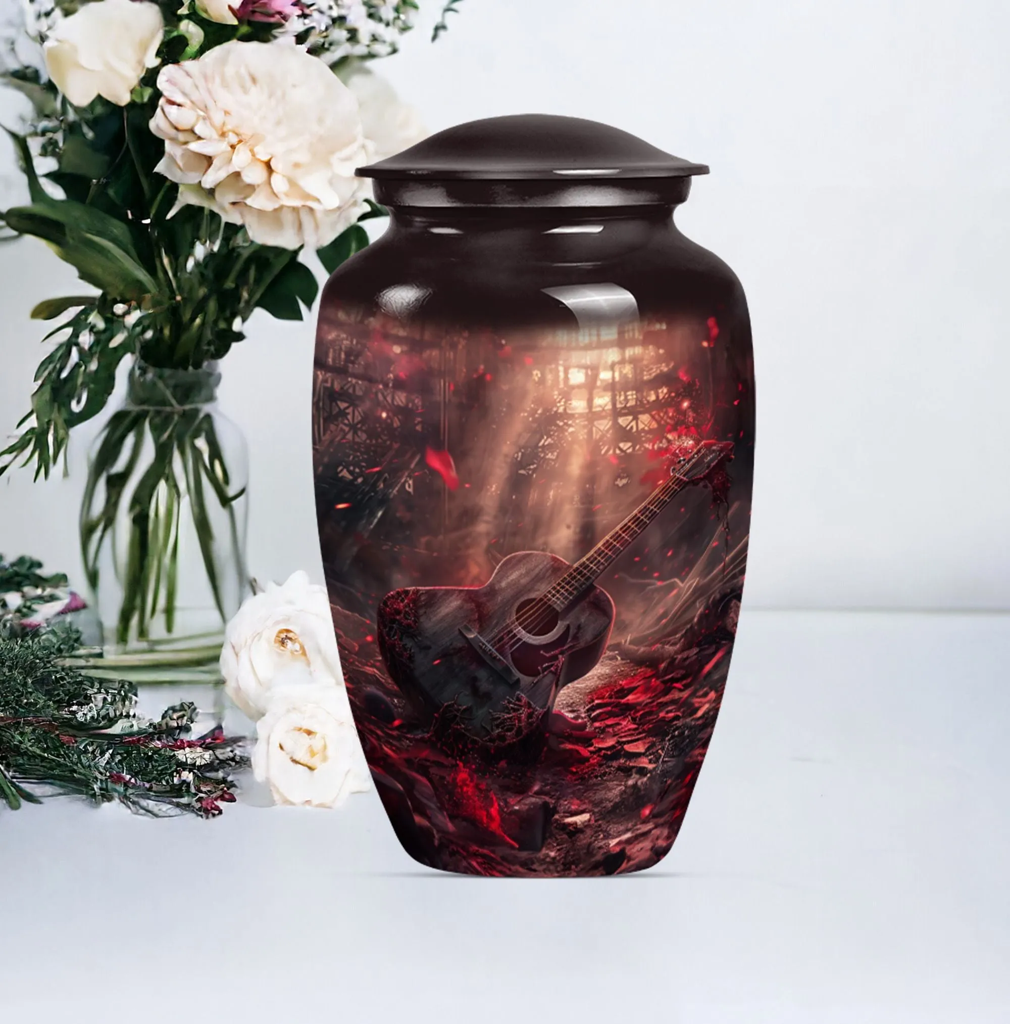 Guitar Urn Cremation Memorabilia For Adult Males Human Remains