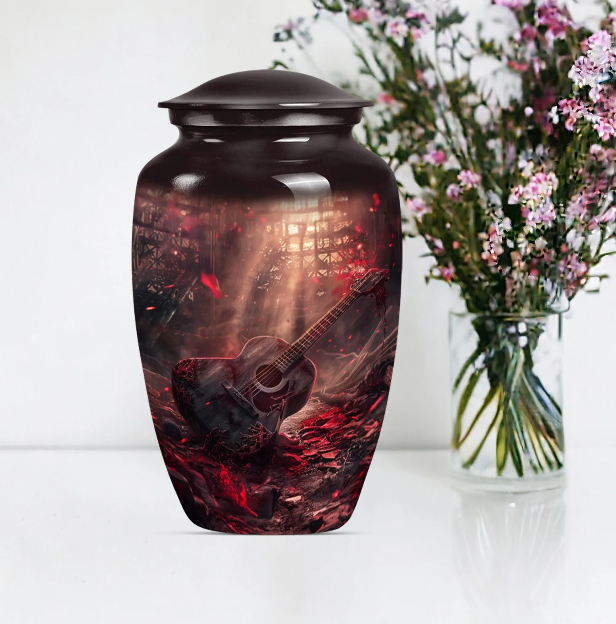 Guitar Urn Cremation Memorabilia For Adult Males Human Remains