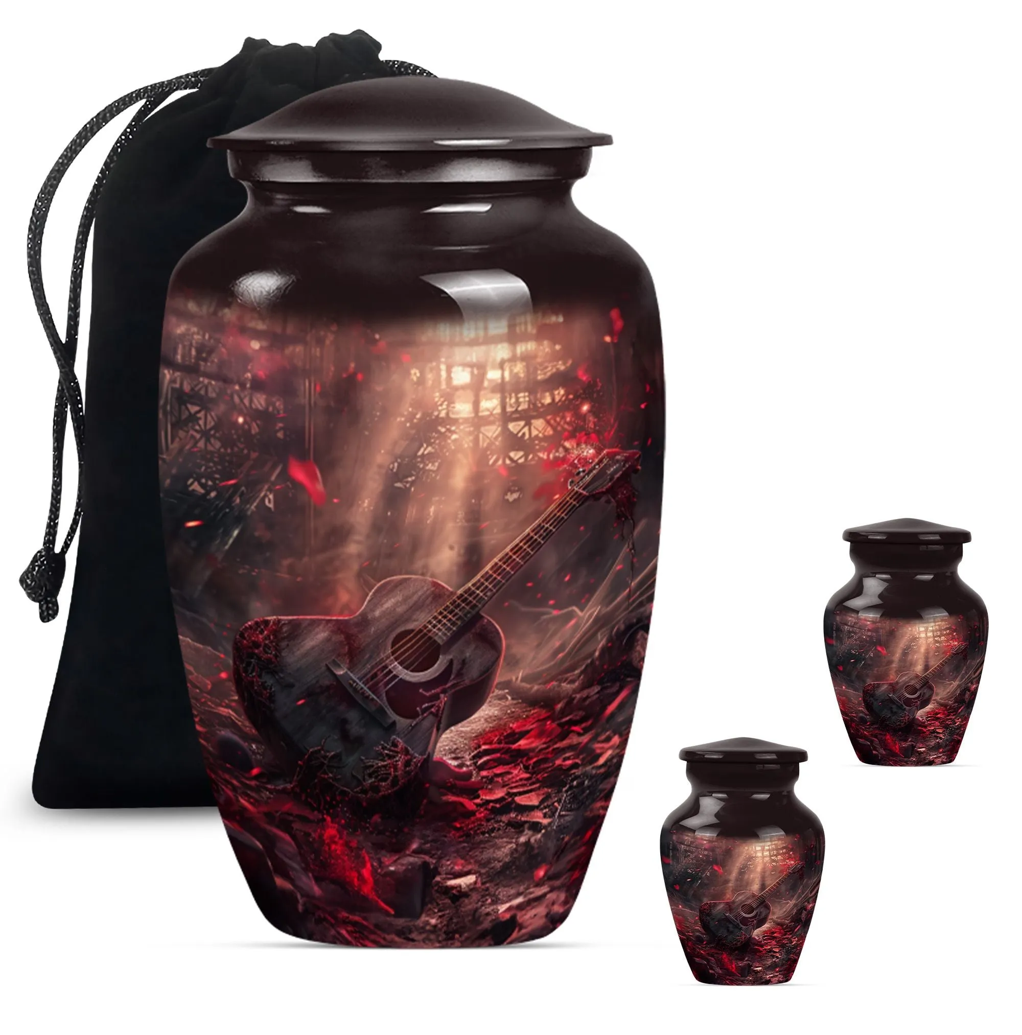 Guitar Urn Cremation Memorabilia For Adult Males Human Remains