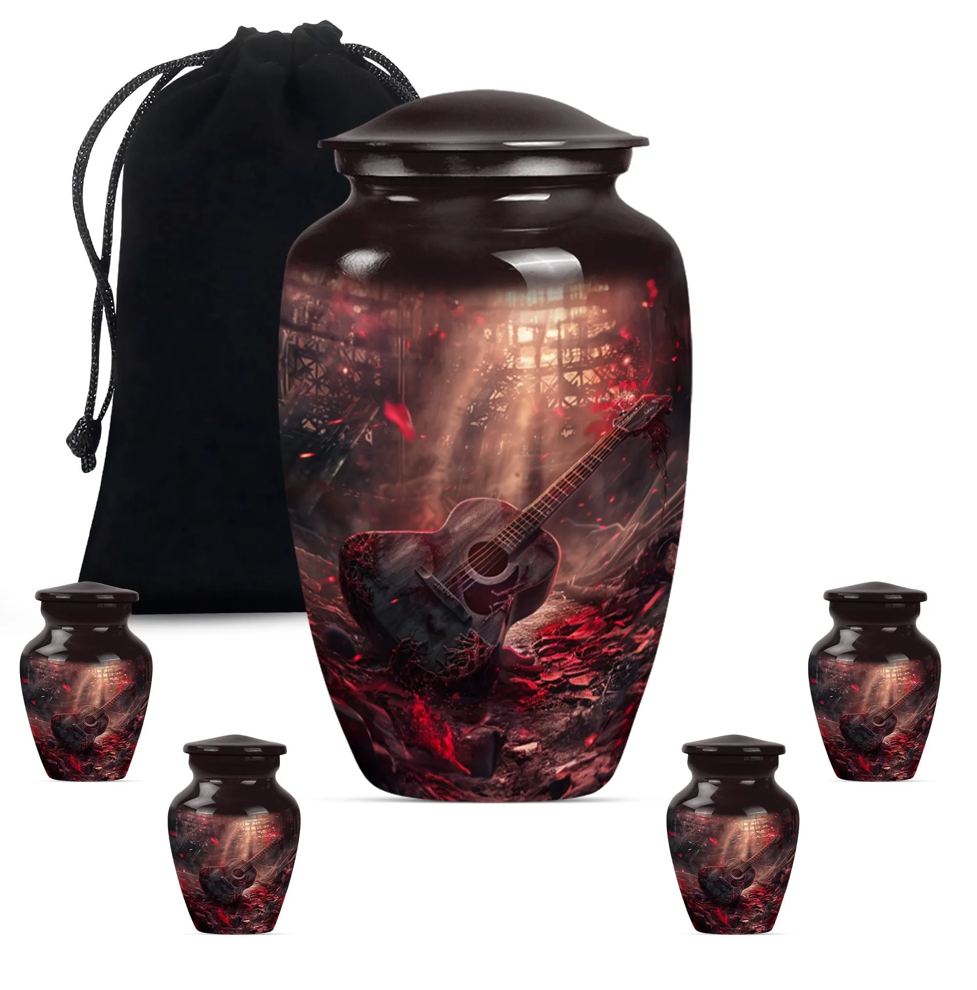 Guitar Urn Cremation Memorabilia For Adult Males Human Remains