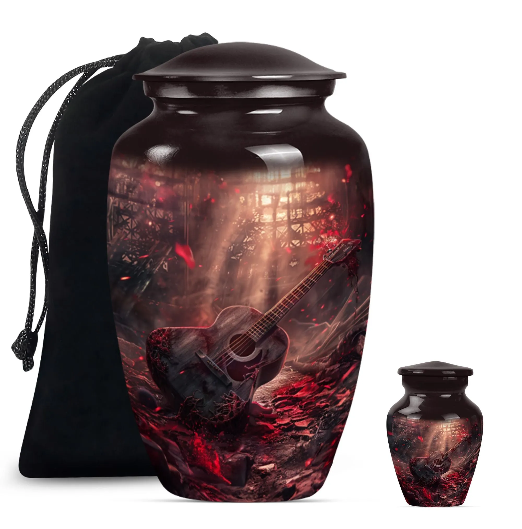 Guitar Urn Cremation Memorabilia For Adult Males Human Remains