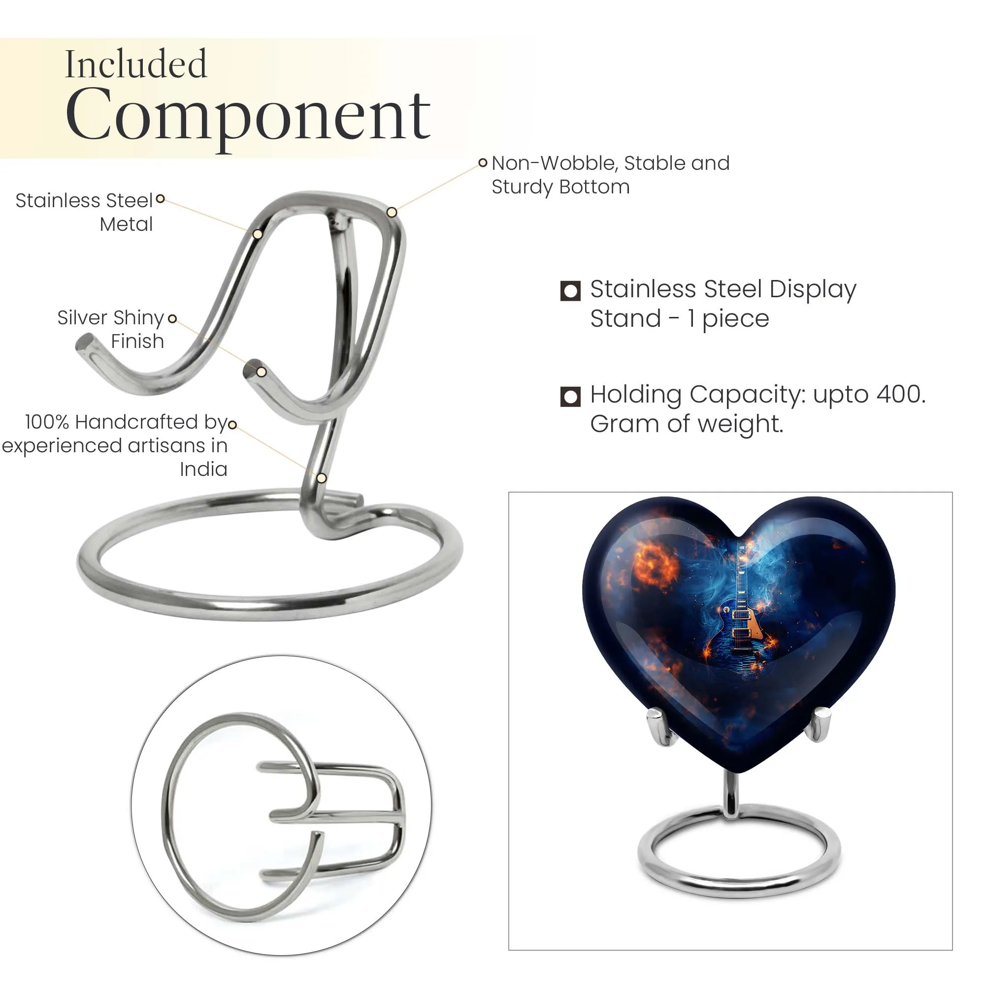 Heartfelt Harmony: Cremation Guitar Urn for Tranquil Remembrance