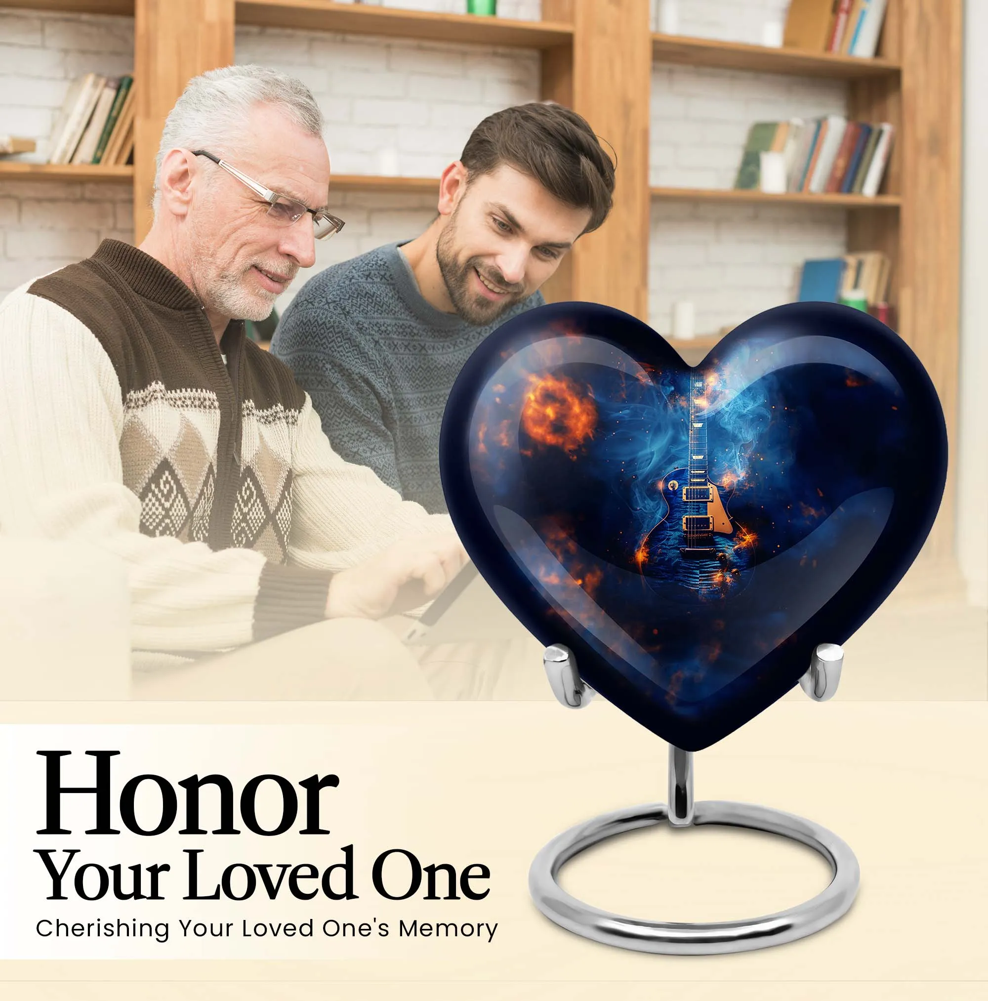 Heartfelt Harmony: Cremation Guitar Urn for Tranquil Remembrance