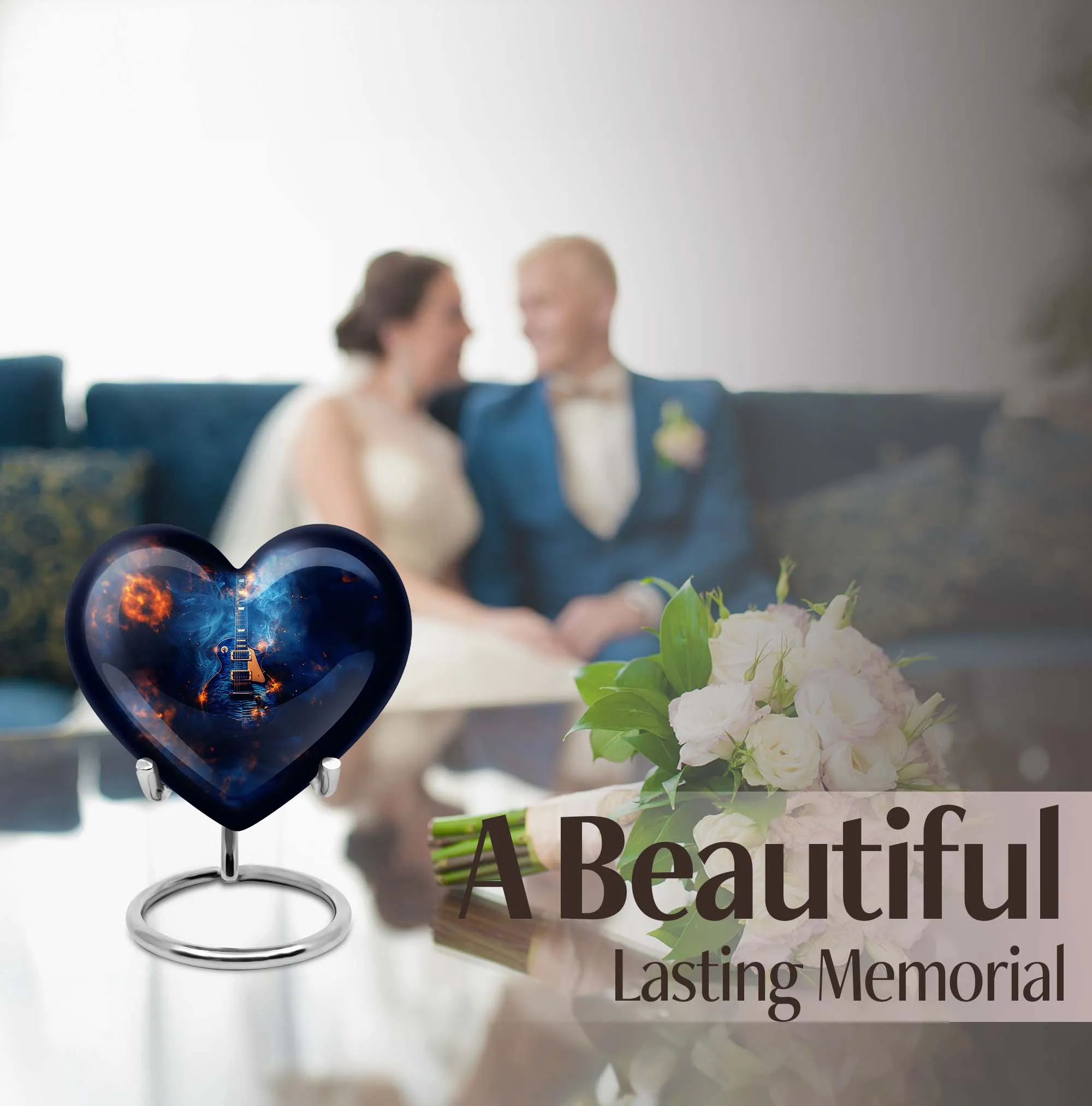 Heartfelt Harmony: Cremation Guitar Urn for Tranquil Remembrance