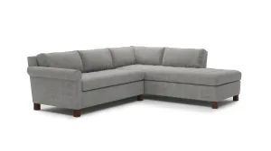 Home Sweet Home Sectional With Bumper (125" x 100",Bumper On Right)