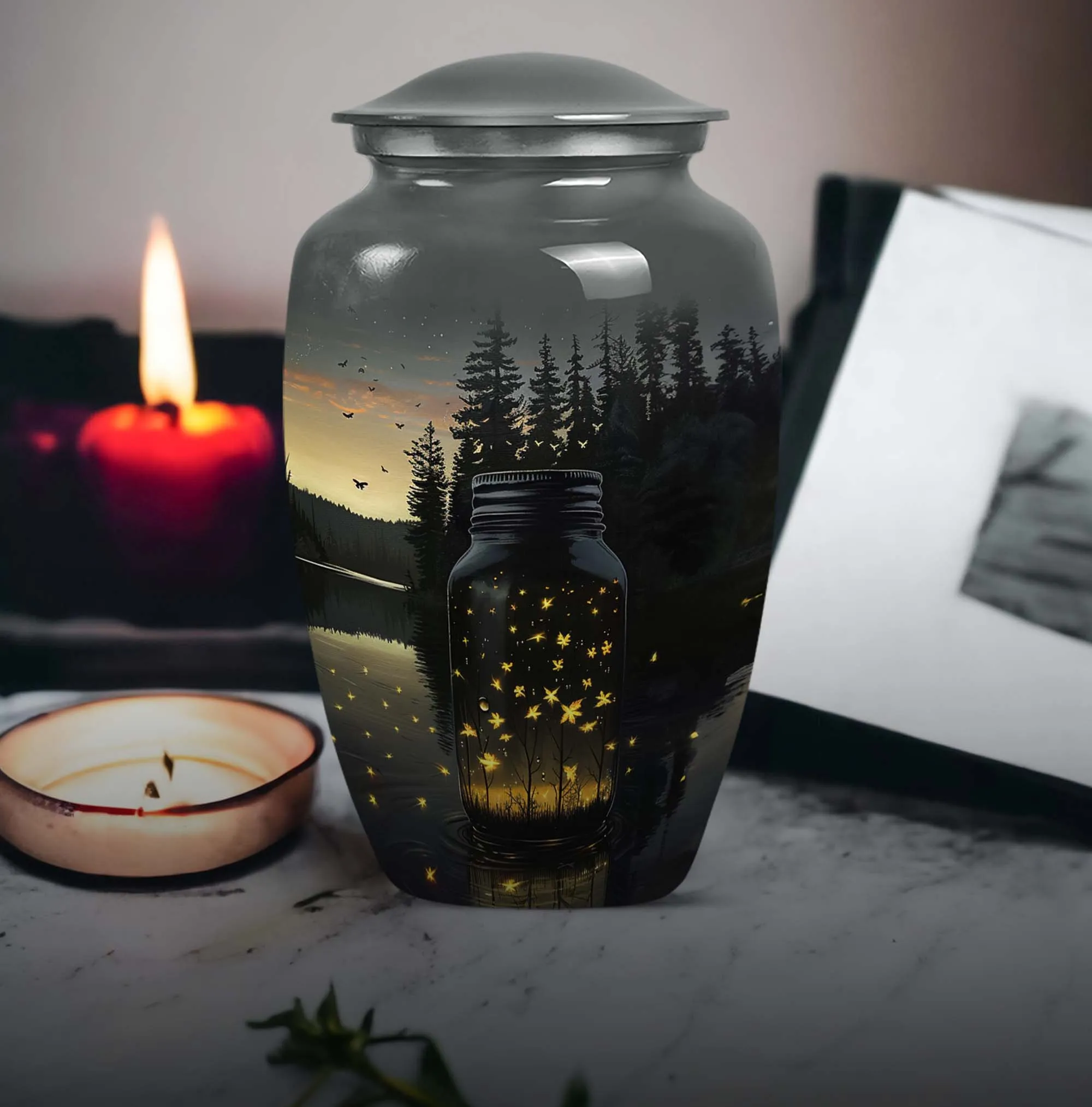 Honey pot Cremation Urn: Sophisticated Urn For Adult Ashes