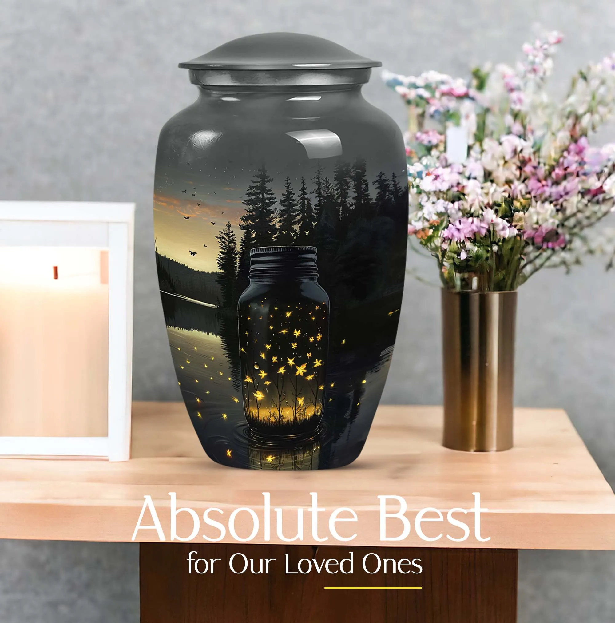 Honey pot Cremation Urn: Sophisticated Urn For Adult Ashes