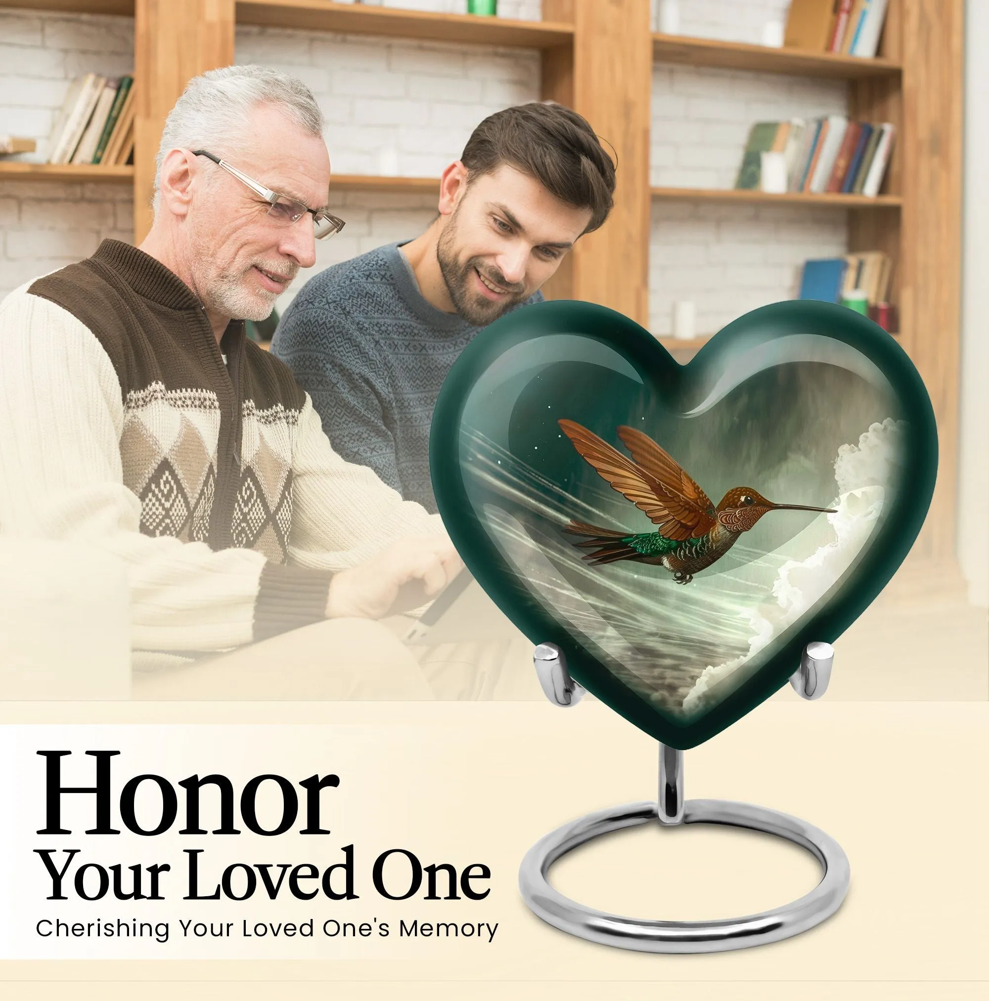 Humming Bird Tribute Cremation Commemoration Urn For Ashes