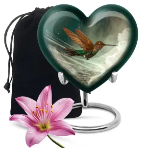 Humming Bird Tribute Cremation Commemoration Urn For Ashes