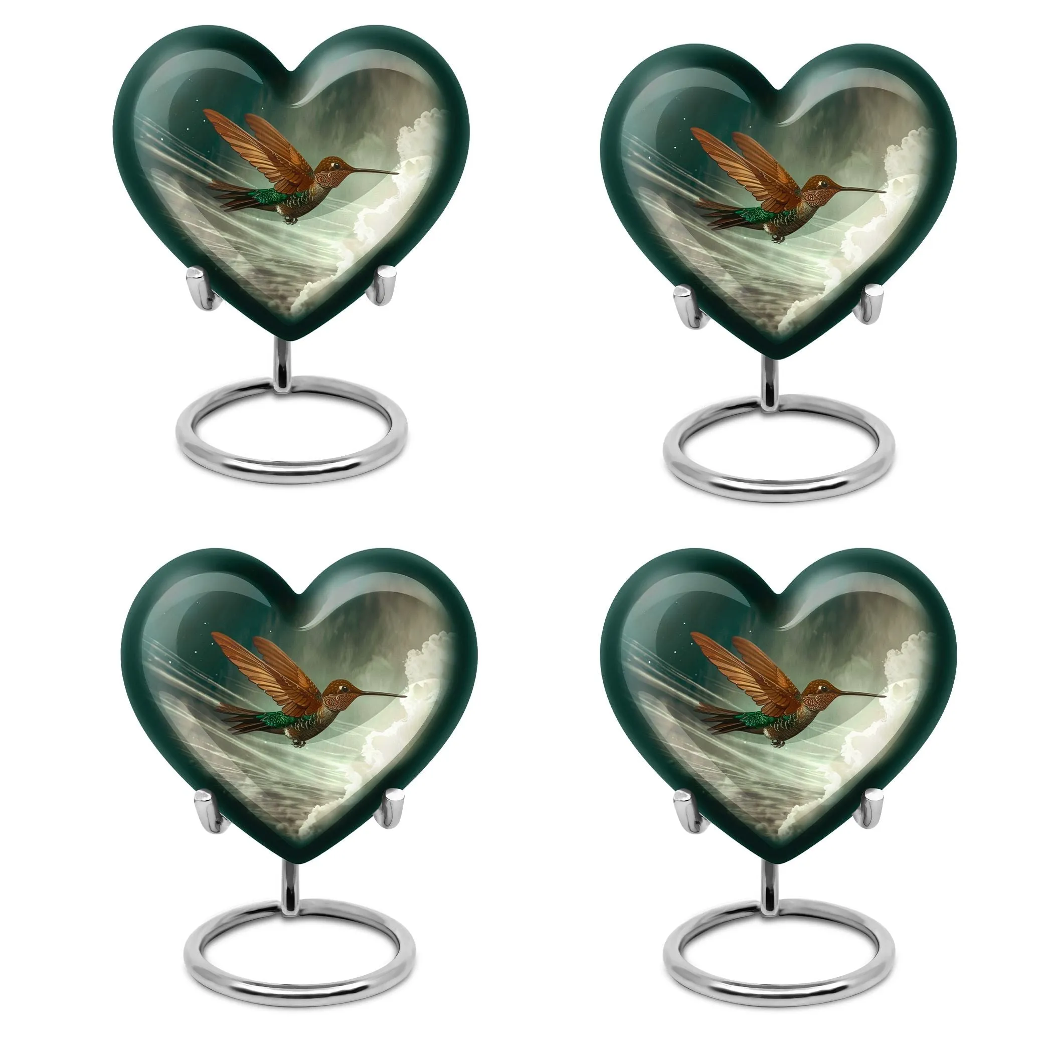 Humming Bird Tribute Cremation Commemoration Urn For Ashes