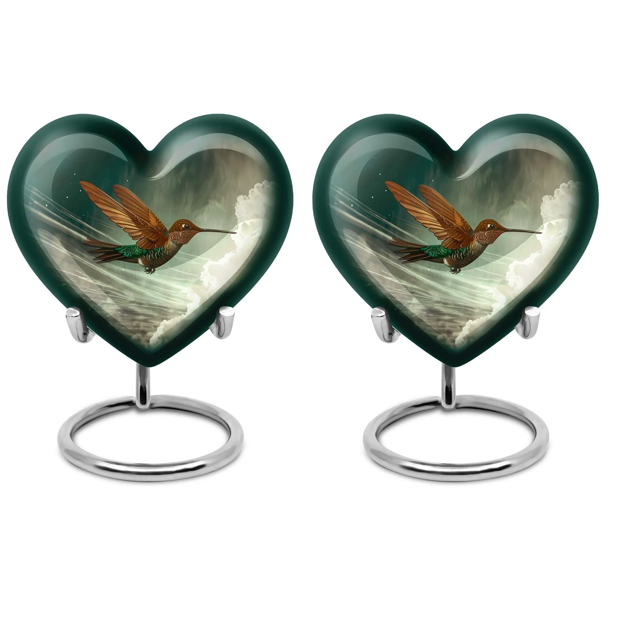 Humming Bird Tribute Cremation Commemoration Urn For Ashes