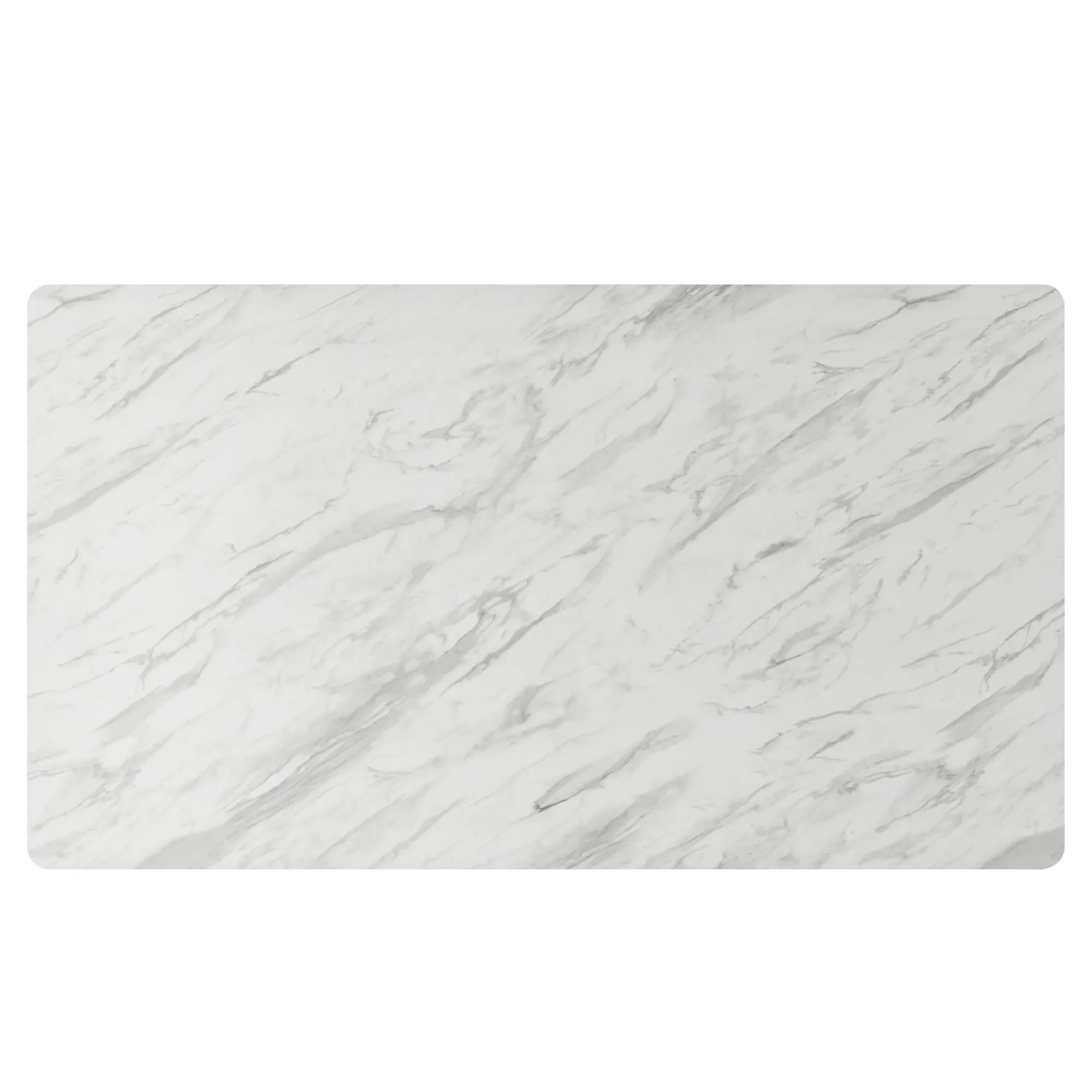 Juxtapose 63" Rectangular Performance Artificial Marble Dining Table by Modway
