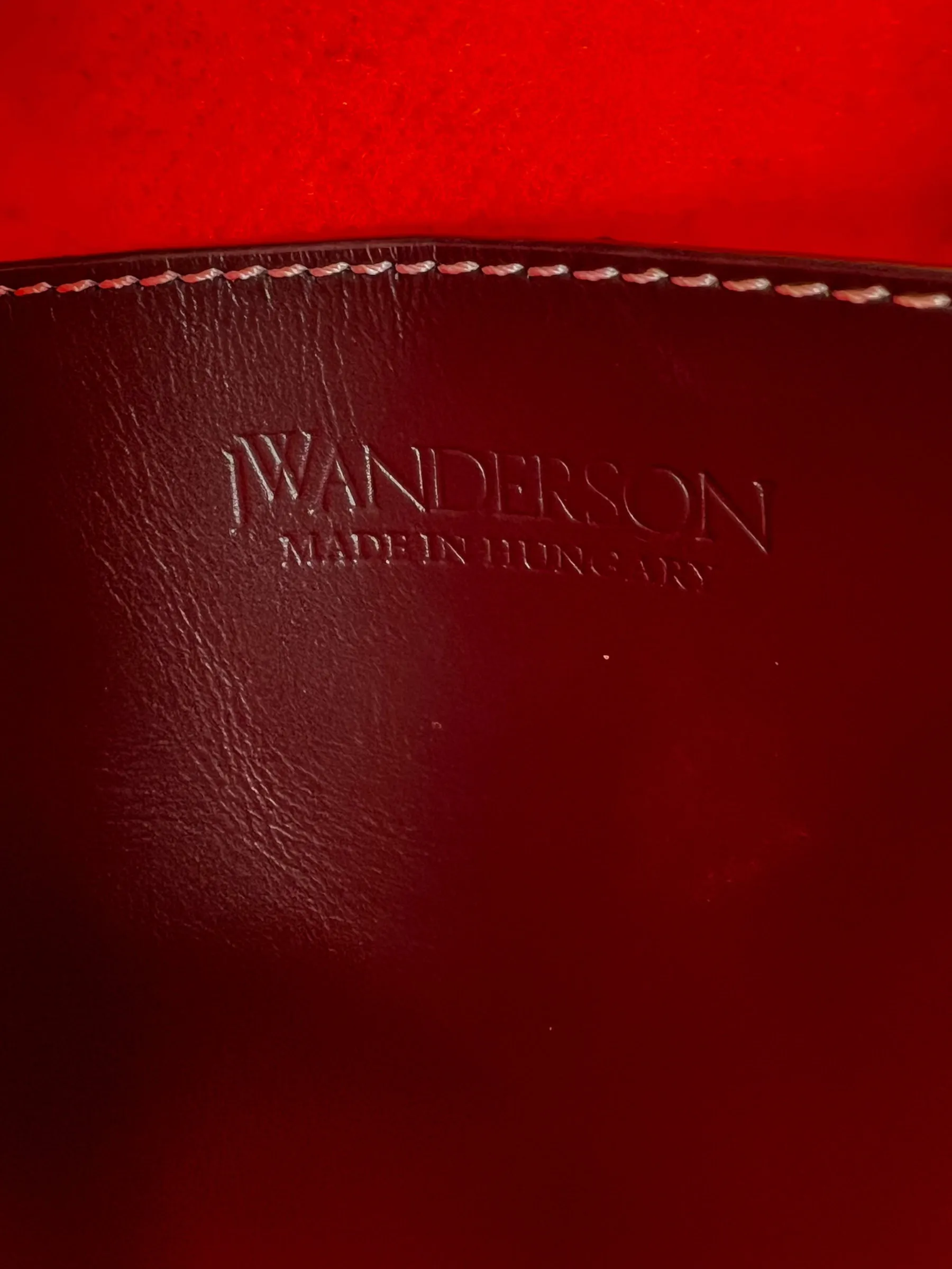JW Anderson Orange Fabric Anchor Tote