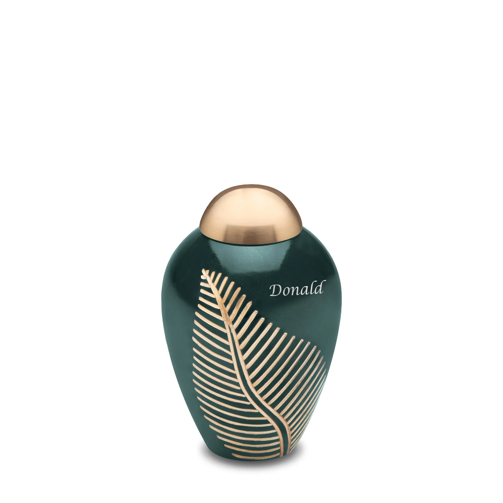 Keepsake Emerald Leaf Cremation Urn - COMFORT by LoveUrns