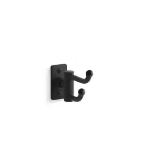Kohler 35927-BL Castia By Studio McGee J-Hook Double Robe/Towel Hook in Matte Black