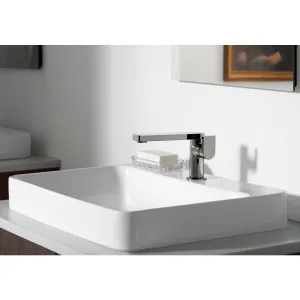 KOHLER K-73167-4-CP Composed Single-Handle Bathroom Sink Faucet with Lever Handle, Polished Chrome
