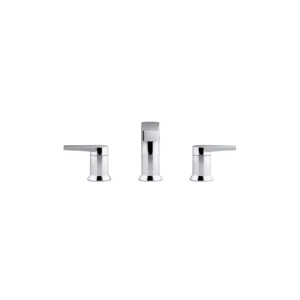 Kohler K-97100-4 Taut 1.2 GPM Widespread Bathroom Faucet - Nickel
