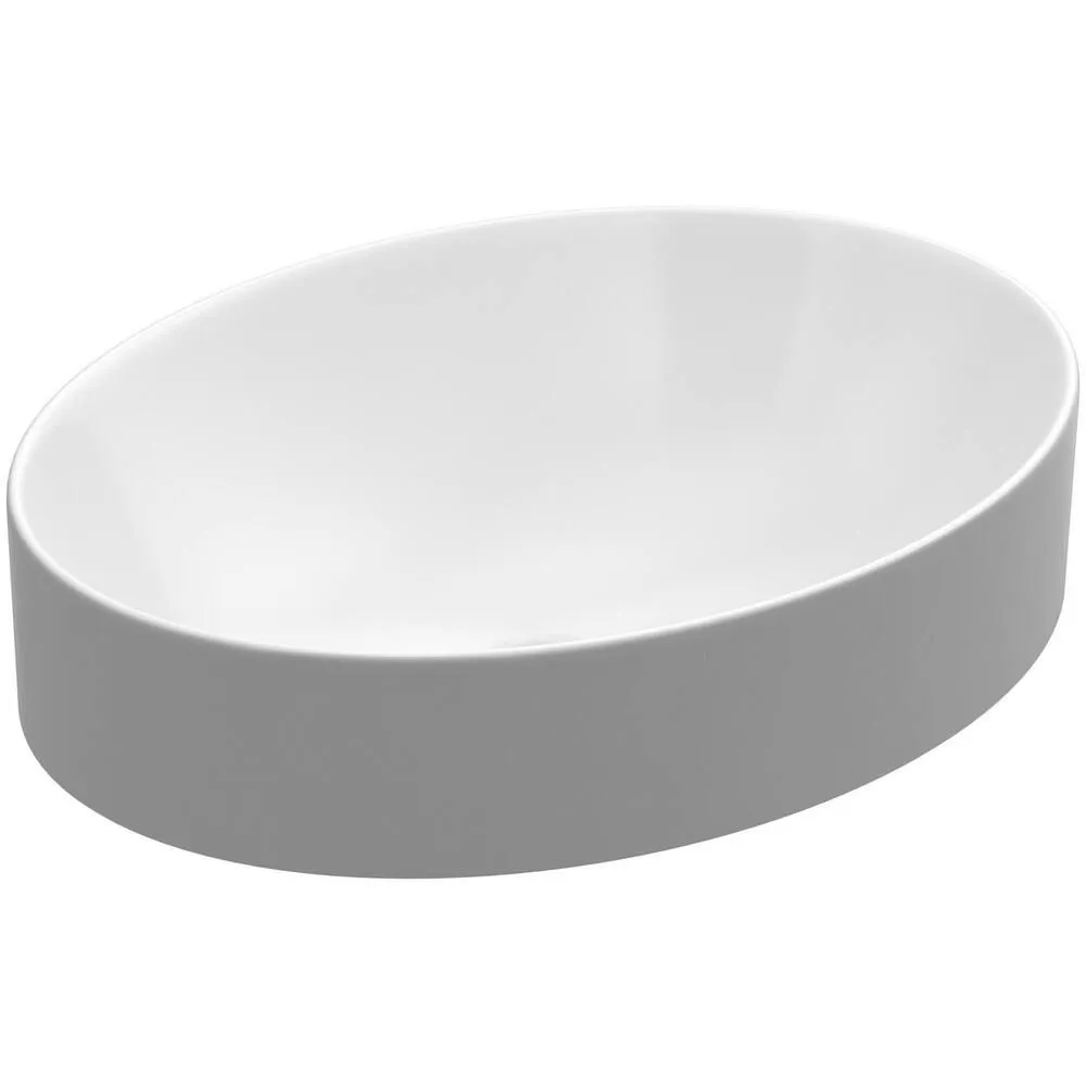 KOHLER K-99183-0 Vox Oval Vessel Above-Counter Bathroom Sink, White