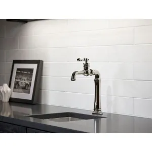 KOHLER K-99268-CP Artifacts Gentleman's Bar Sink Faucet, Polished Chrome