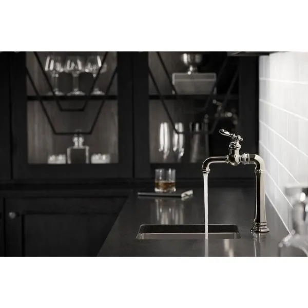 KOHLER K-99268-CP Artifacts Gentleman's Bar Sink Faucet, Polished Chrome