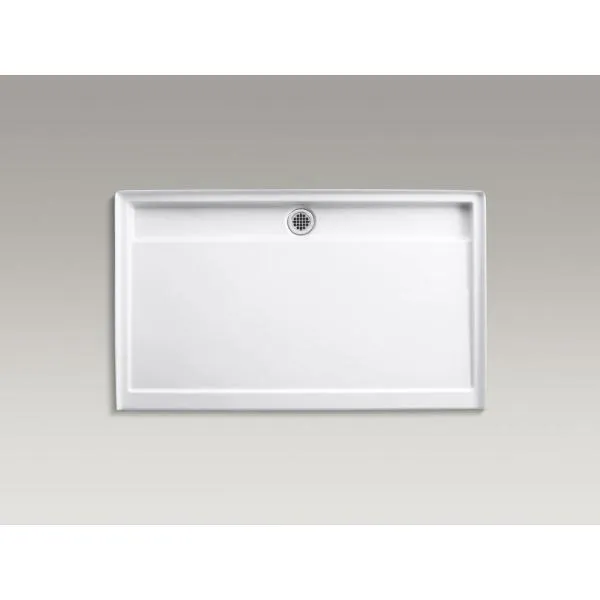 Kohler K-9928-0 Groove Acrylic Receptor 60-Inch by 36-Inch, Back Drain, White