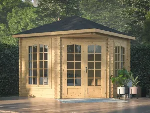 Log Cabin Corner Garden House Melanie 2.8m x 2.8m