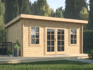 Log Cabin Garden House Lisa 4.5m x 3.3m