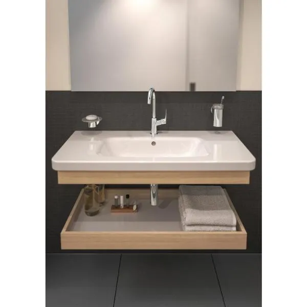 Logis Faucet Single Handle with Drain Assembly Finish: Chrome