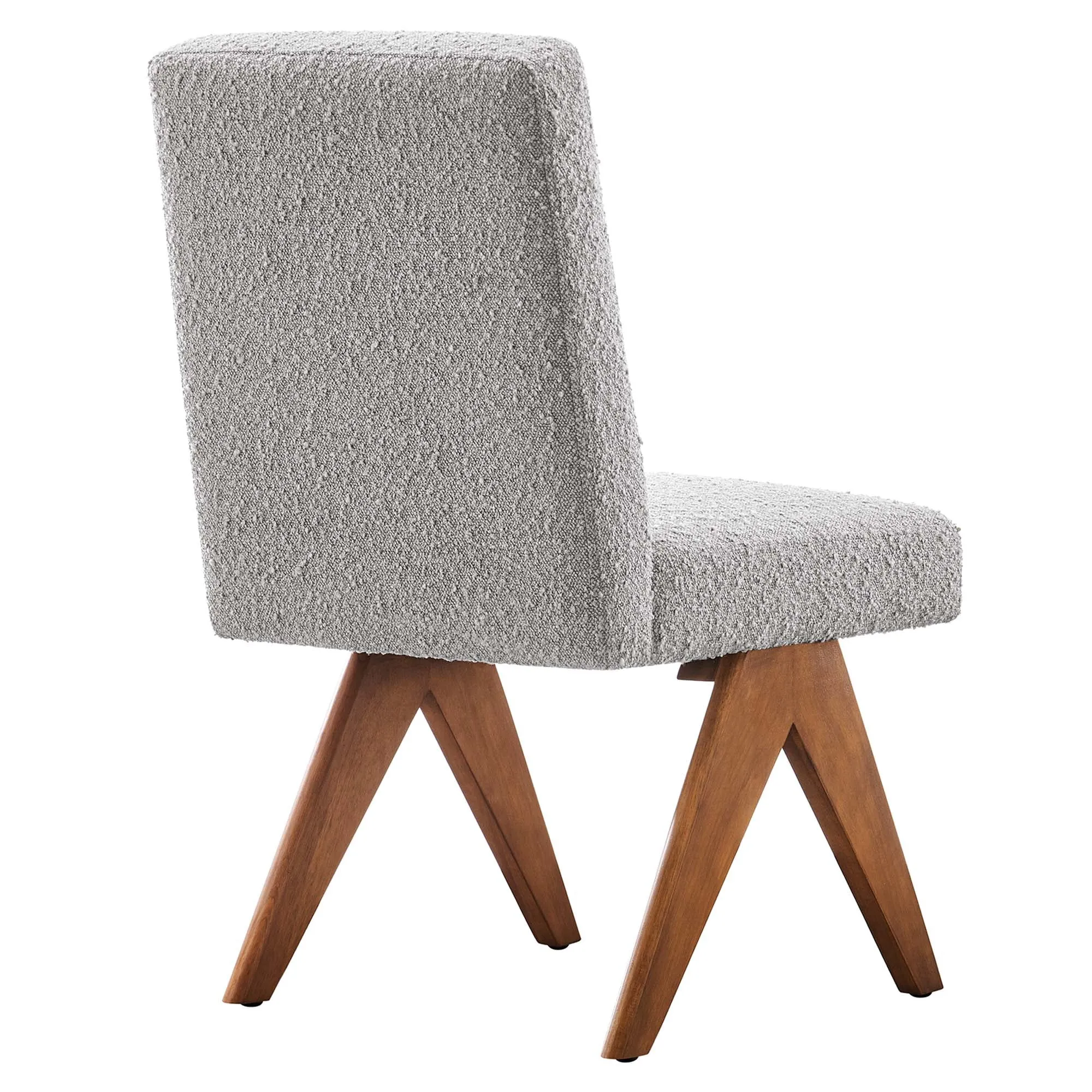 Lyra Boucle Fabric Dining Room Side Chair - Set of 2 by Modway