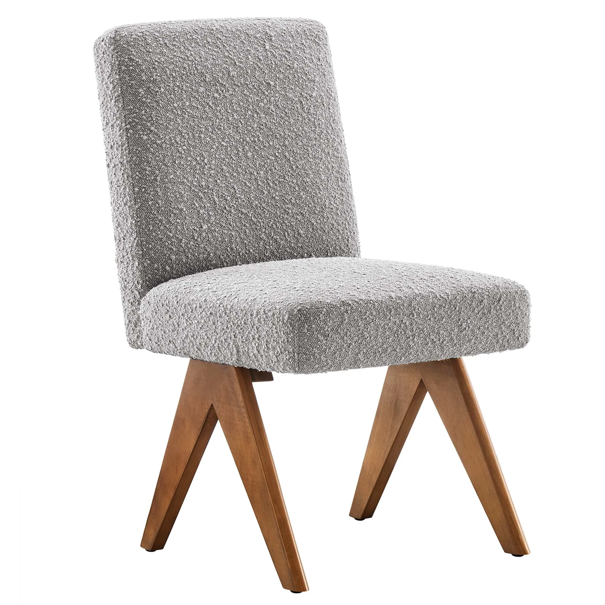 Lyra Boucle Fabric Dining Room Side Chair - Set of 2 by Modway