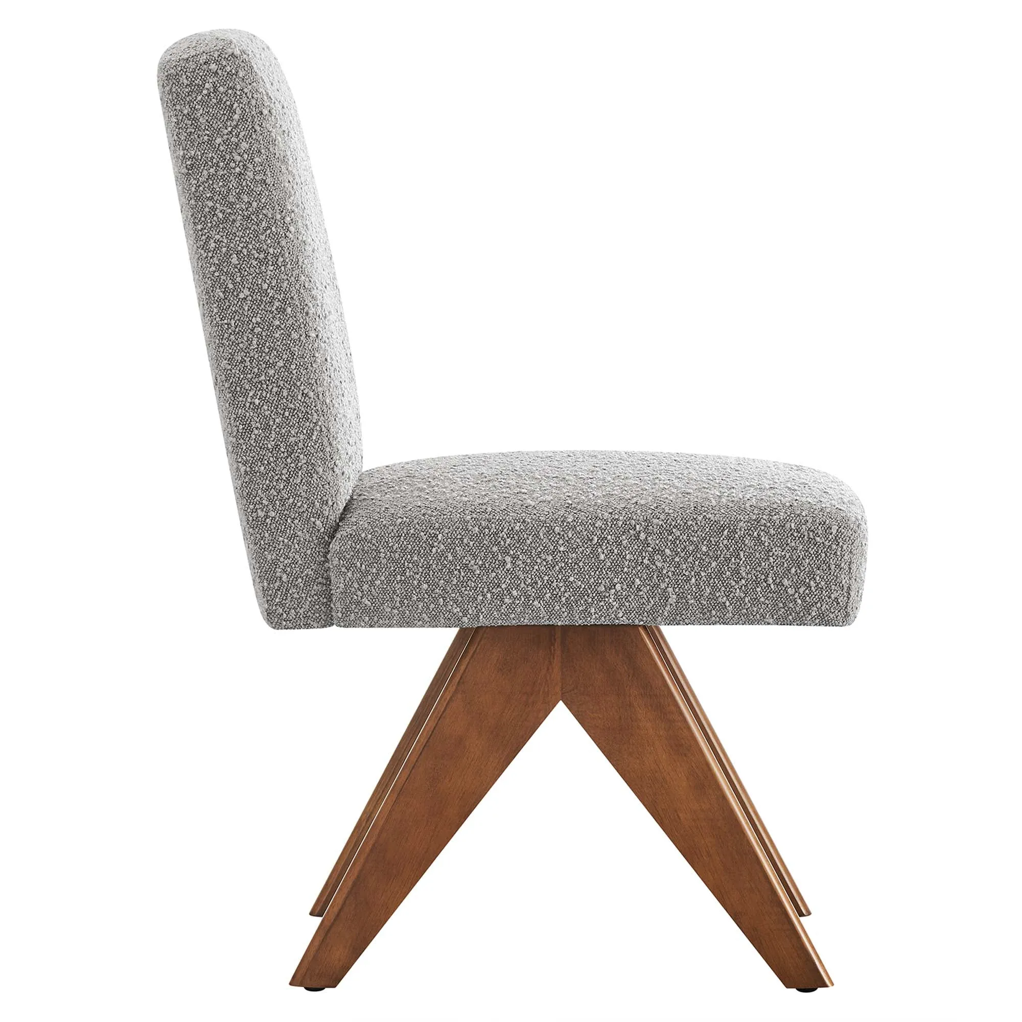 Lyra Boucle Fabric Dining Room Side Chair - Set of 2 by Modway