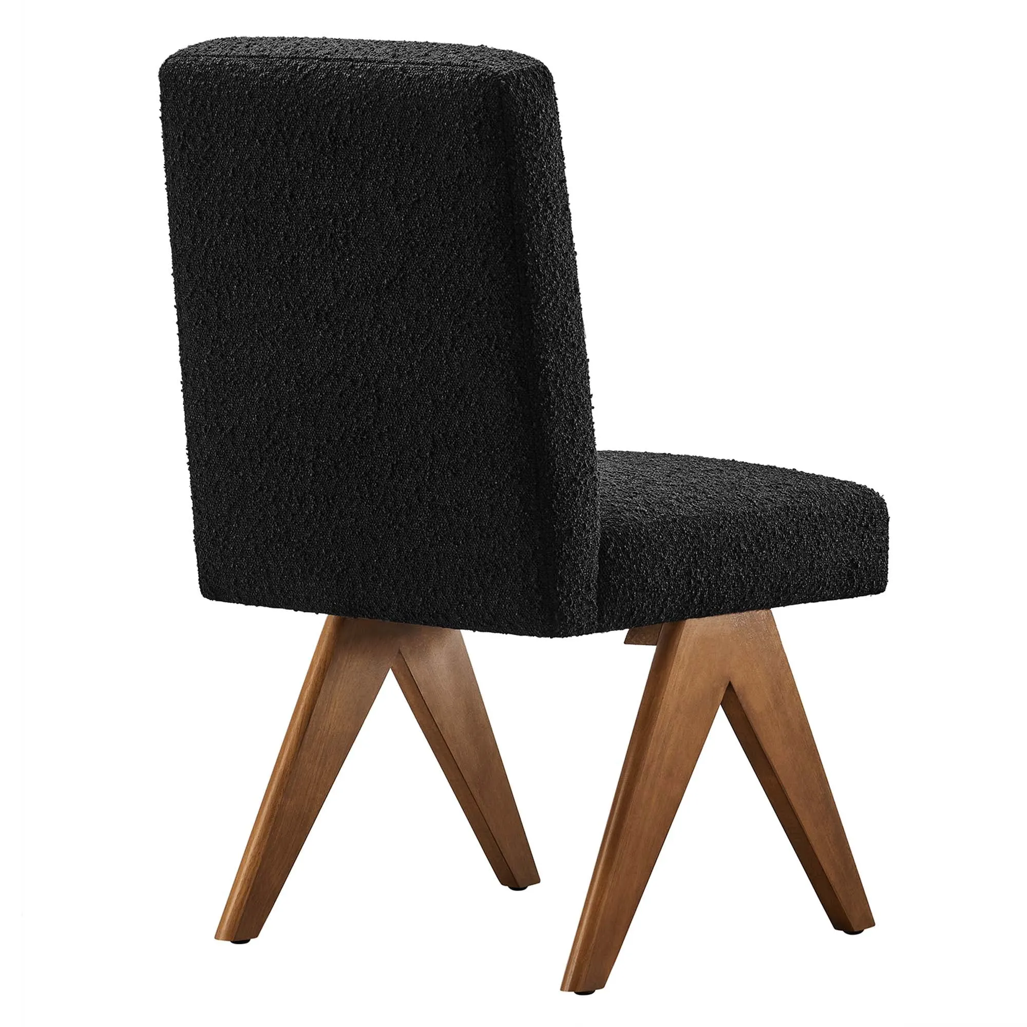 Lyra Boucle Fabric Dining Room Side Chair - Set of 2 by Modway