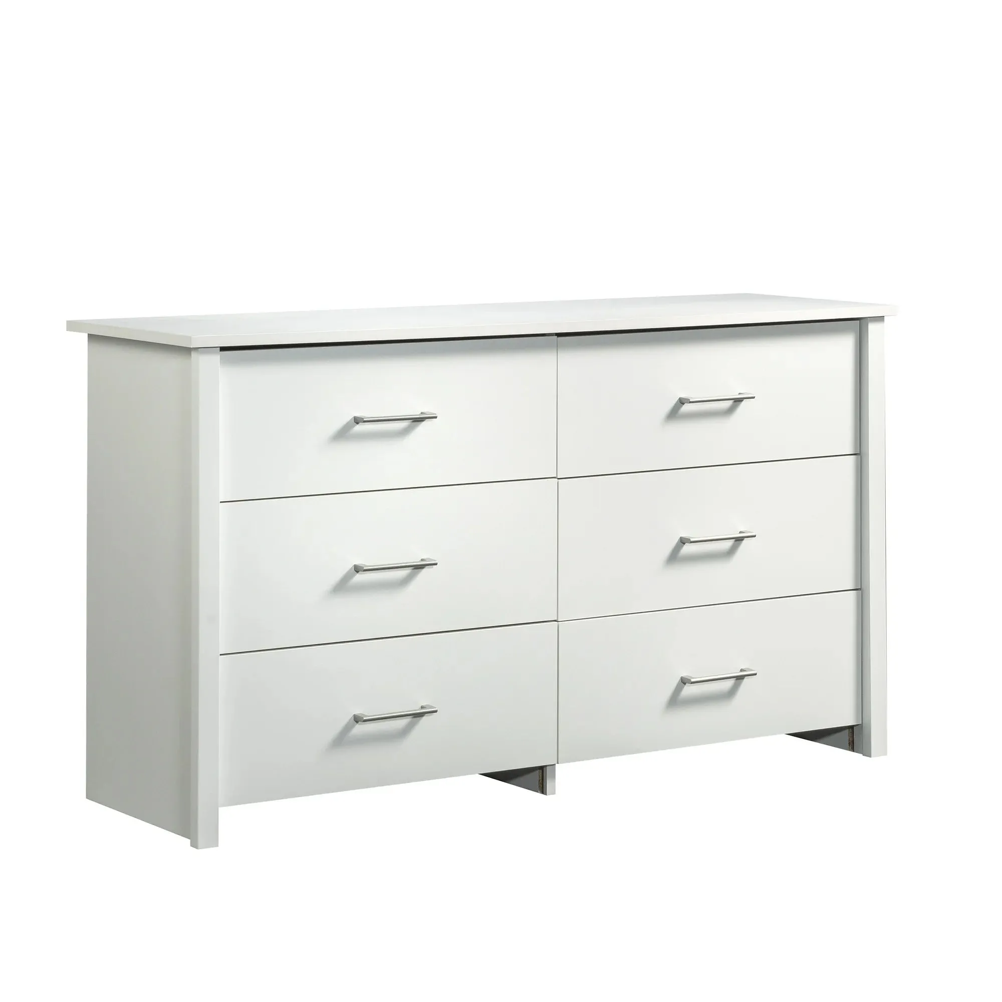 Mainstays 437098 Hillside 6-Drawer Dresser, Soft White